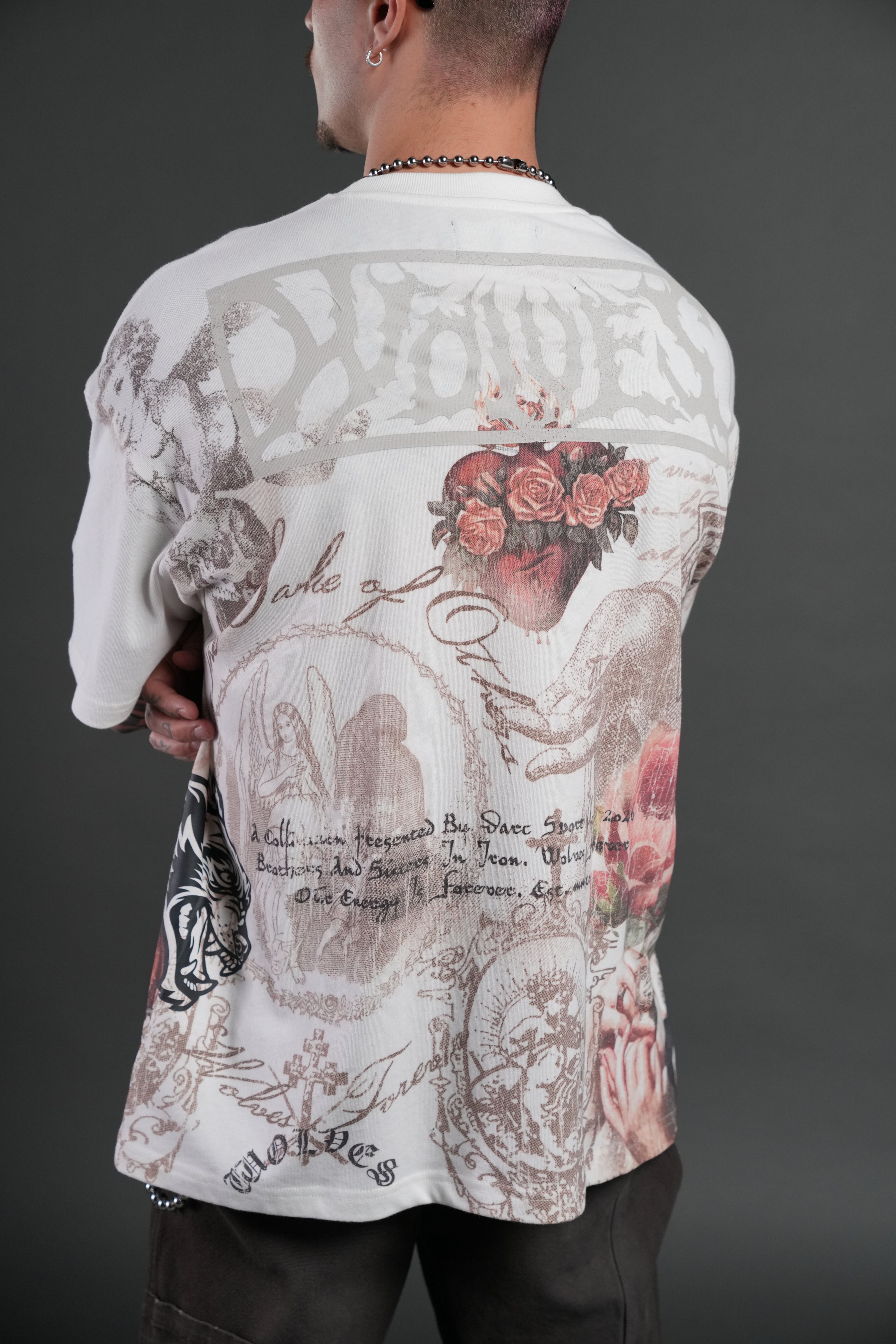 Heart of Thorns Premium Oversized Tee in Cream