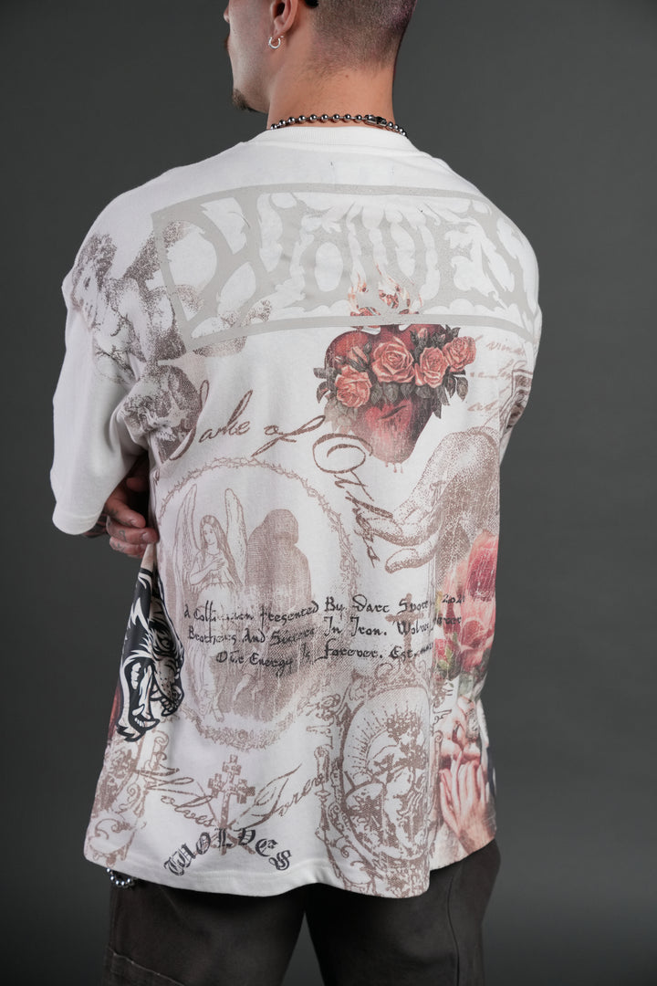 Heart of Thorns Premium Oversized Tee in Cream