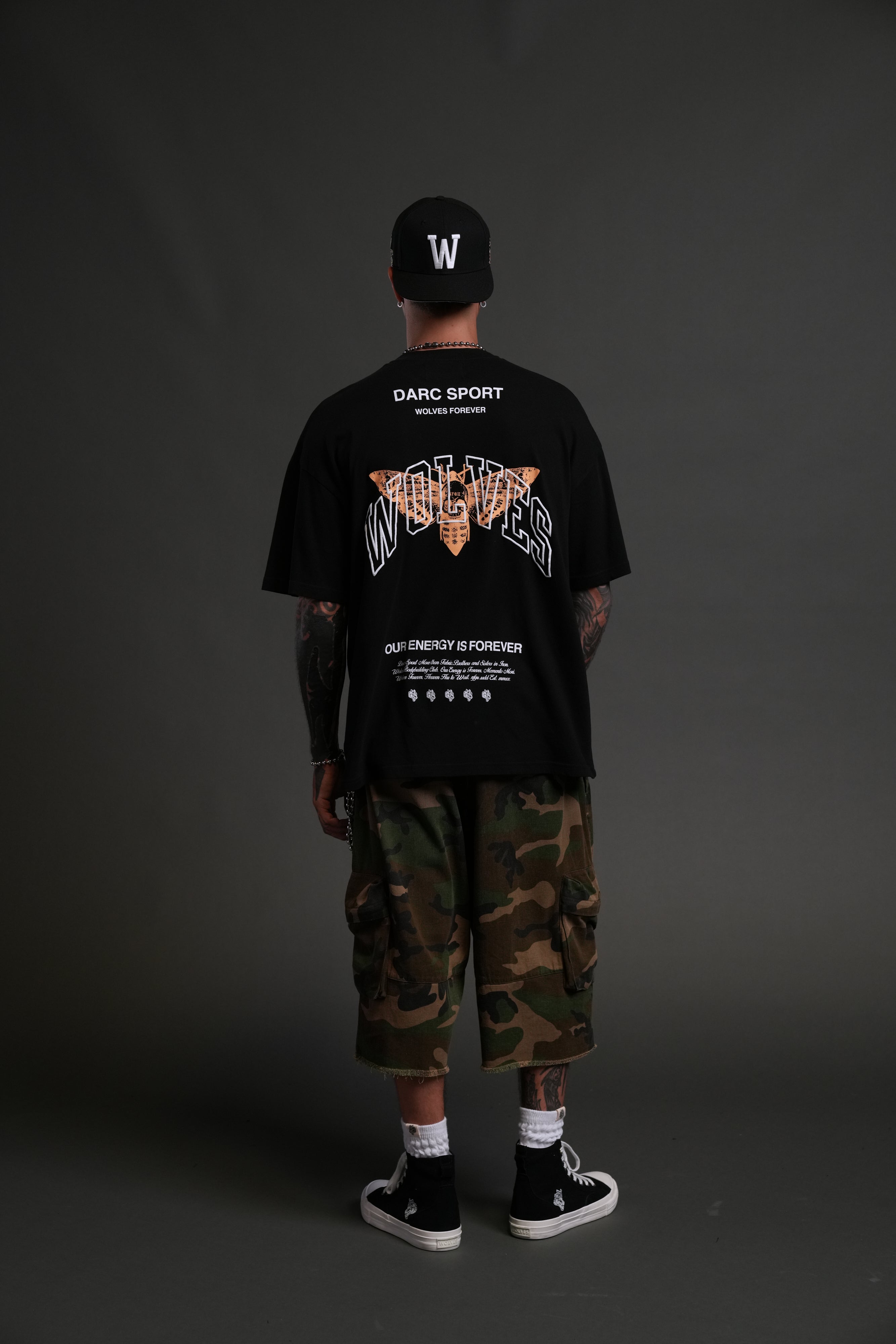 Death Moth Forever "Premium" Oversized Tee in Black
