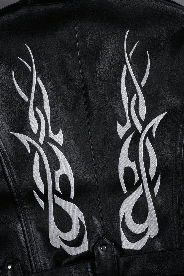 Wolf Chopper Finite Code Letty She Moto Jacket in Black