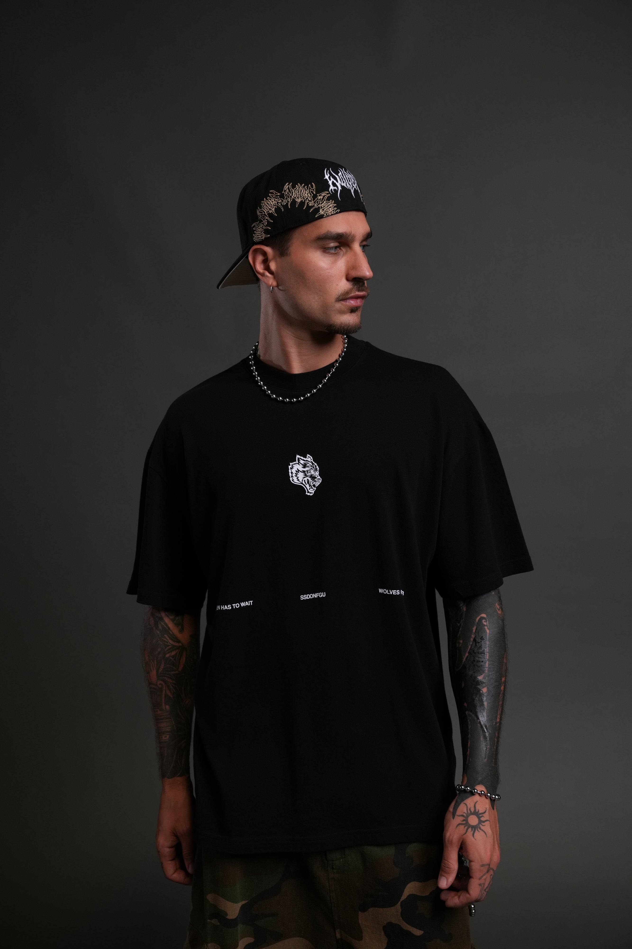Death Moth Forever "Premium" Oversized Tee in Black