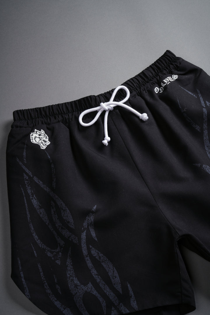 Finite Flame Phantom Compression Shorts in Black