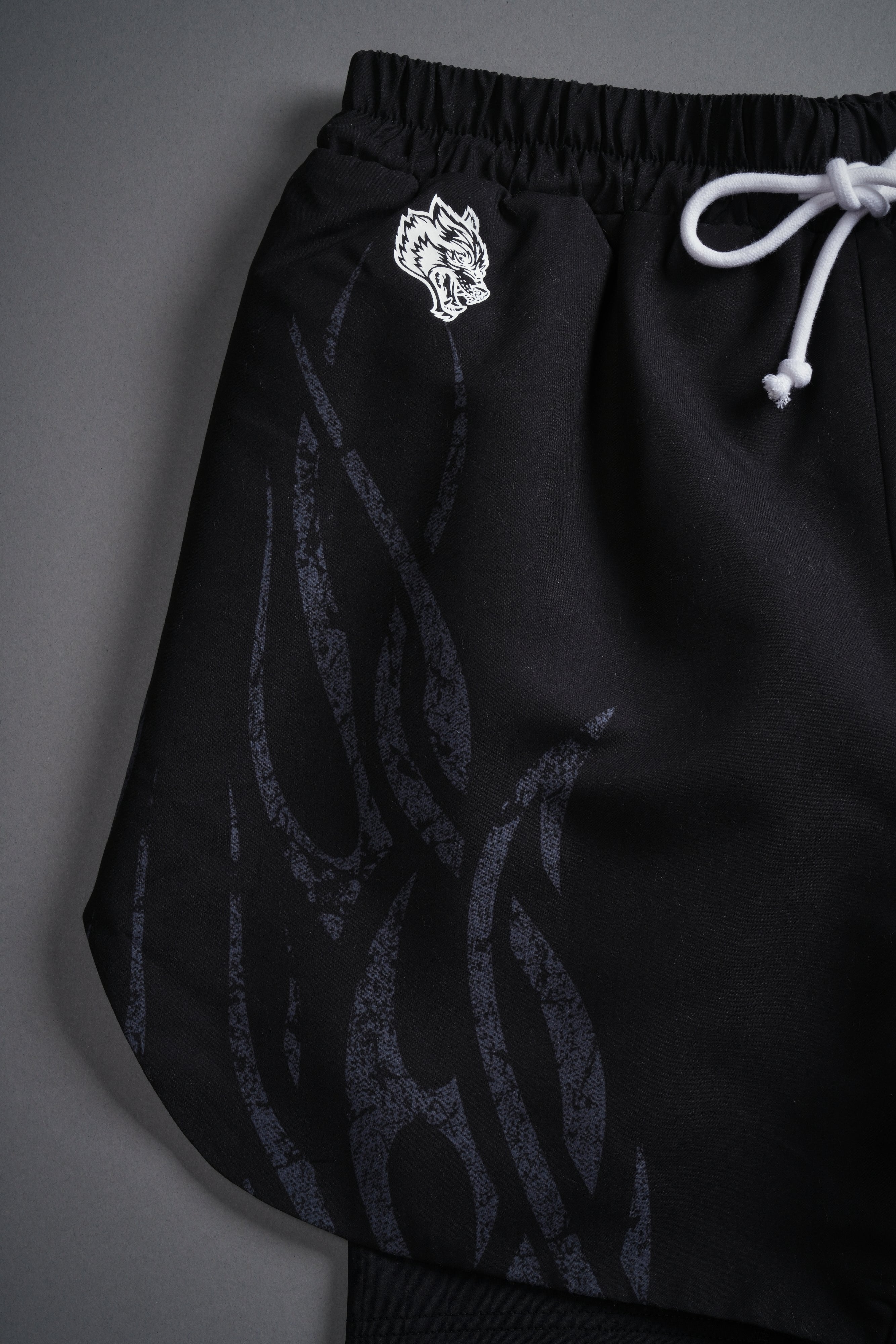 Finite Flame Phantom Compression Shorts in Black
