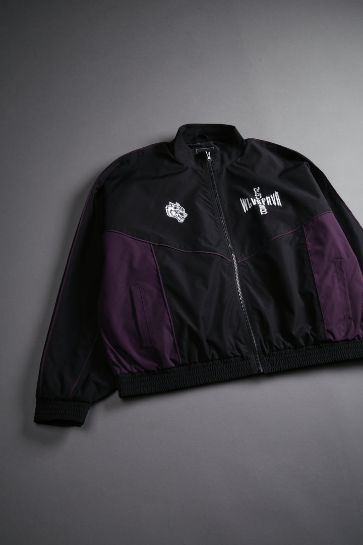 Wlvs Frvr Quinn Track Jacket in Black/Phantom Purple