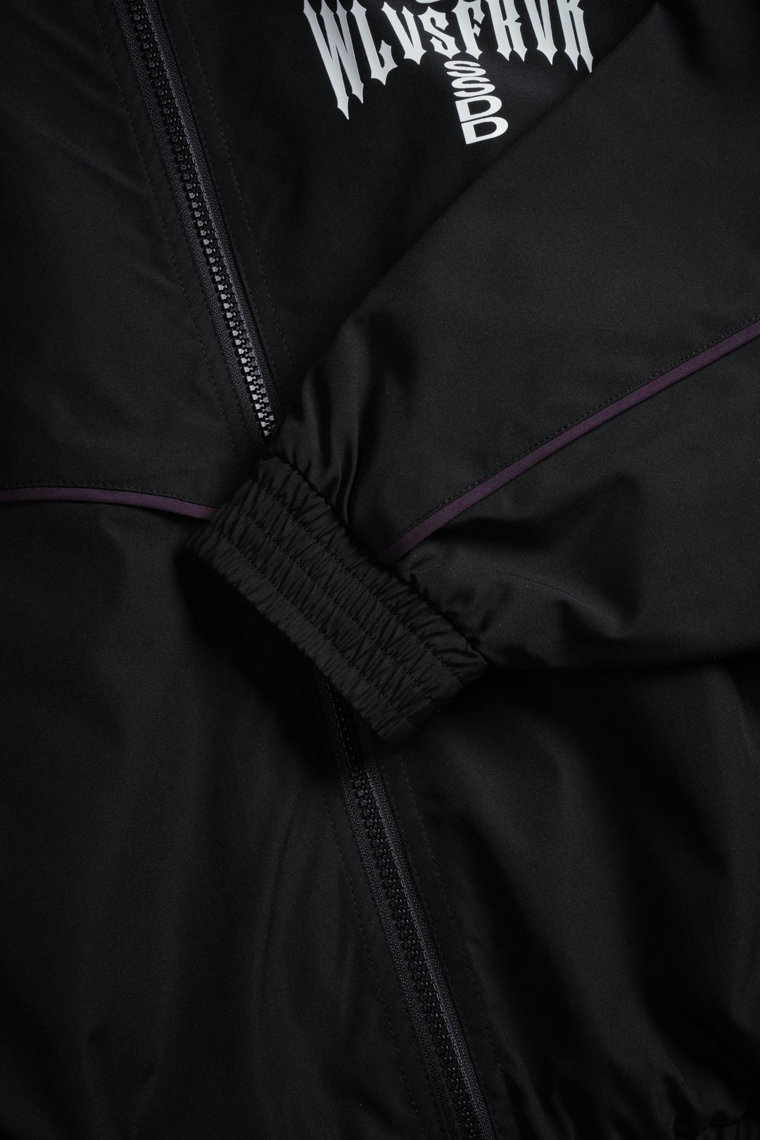 Wlvs Frvr Quinn Track Jacket in Black/Phantom Purple