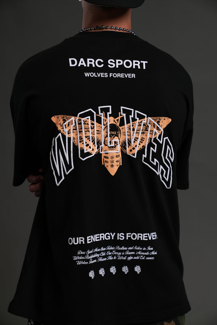 Death Moth Forever "Premium" Oversized Tee in Black