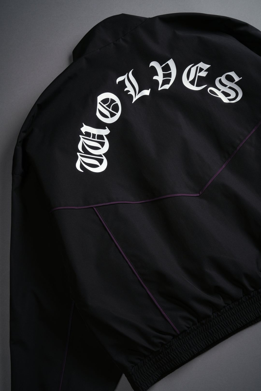 Wlvs Frvr Quinn Track Jacket in Black/Phantom Purple