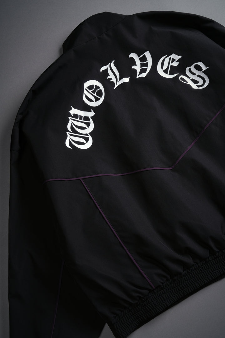 Wlvs Frvr Quinn Track Jacket in Black/Phantom Purple