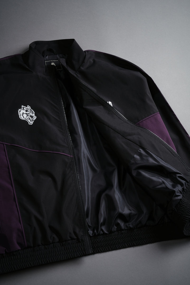 Wlvs Frvr Quinn Track Jacket in Black/Phantom Purple