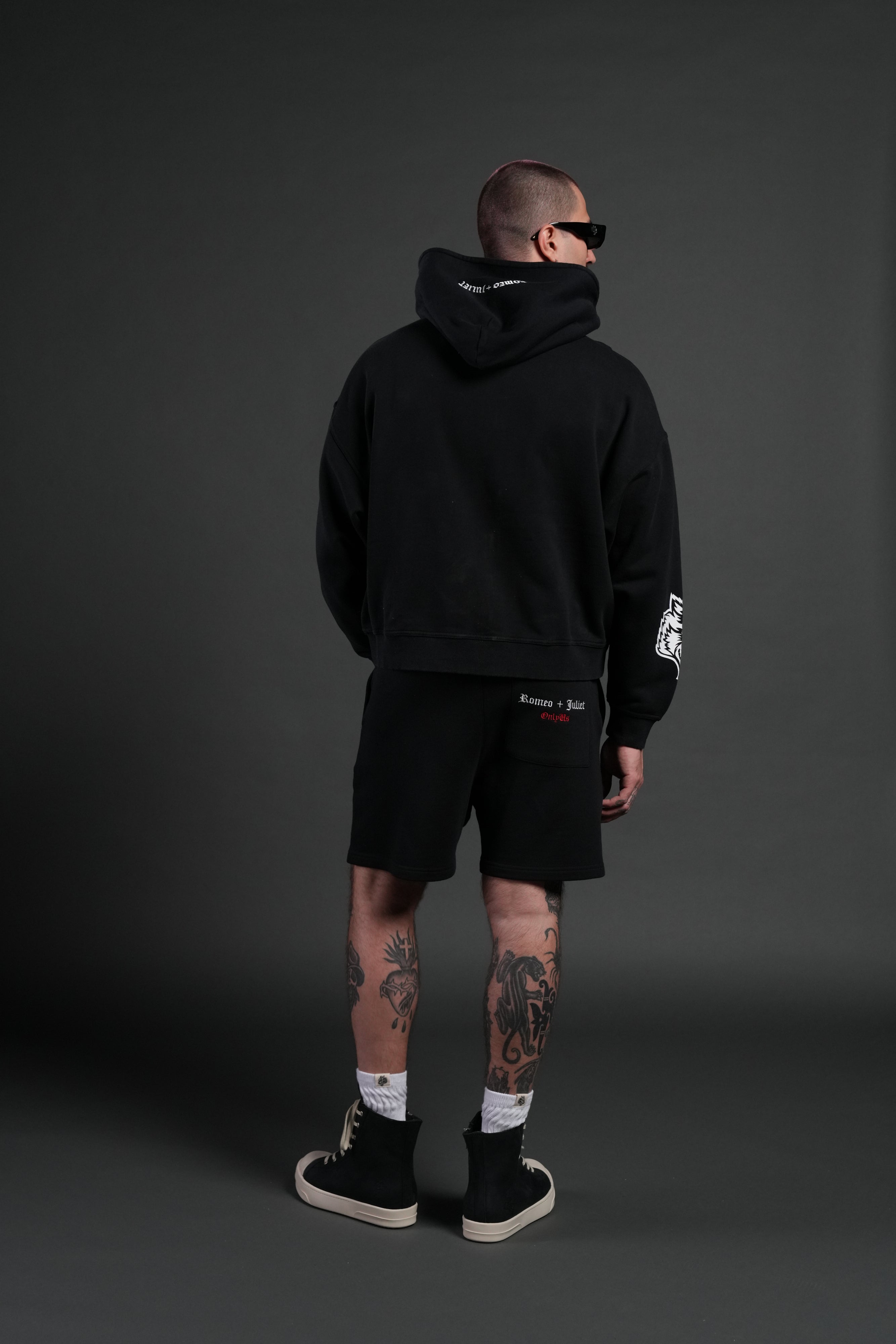 Doomed Love Vex Double Zip Hoodie in Black