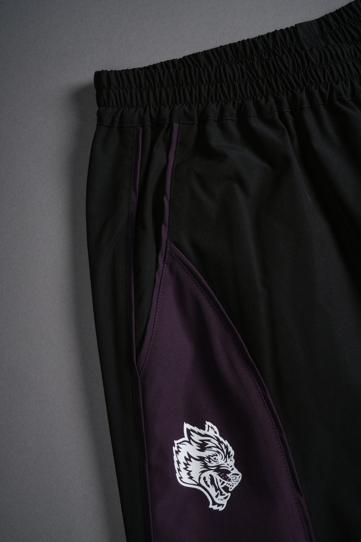 Dual Wolf Men's Quinn Track Pants in Black/Phantom Purple