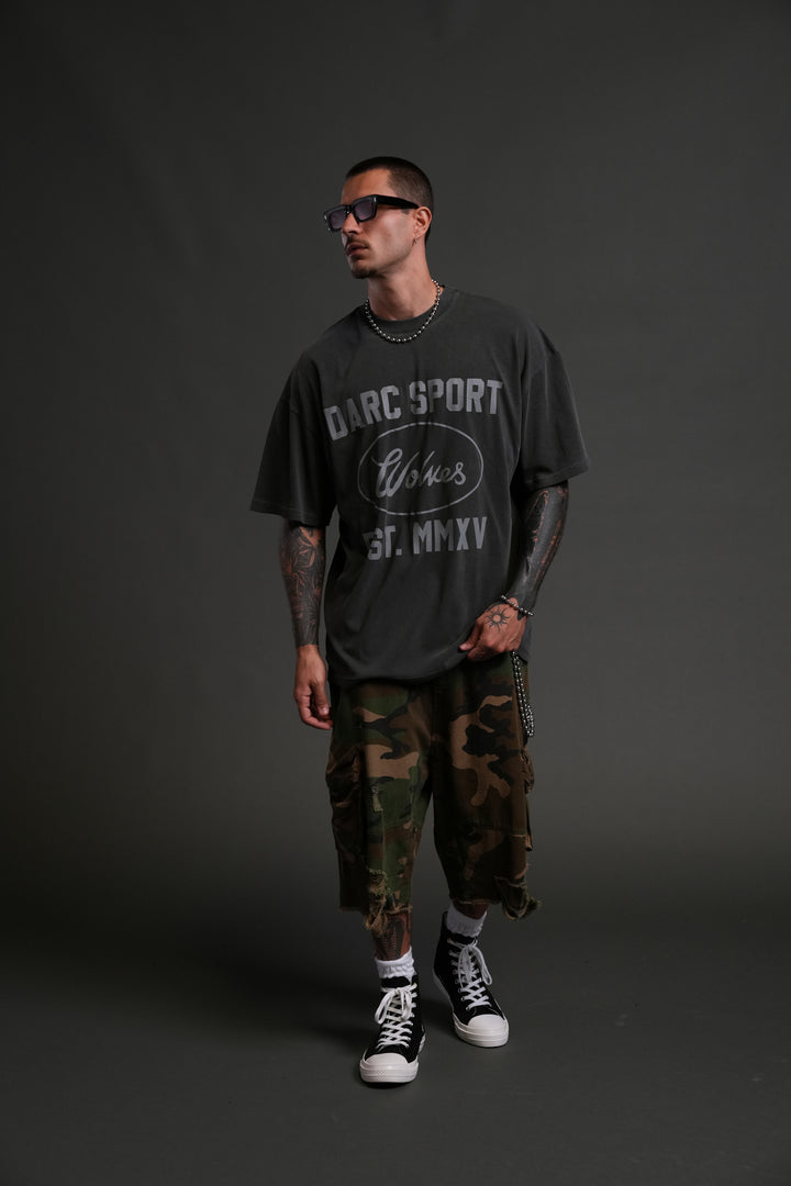 Darc Sport MMXV "Premium" Oversized Tee in Wolf Gray