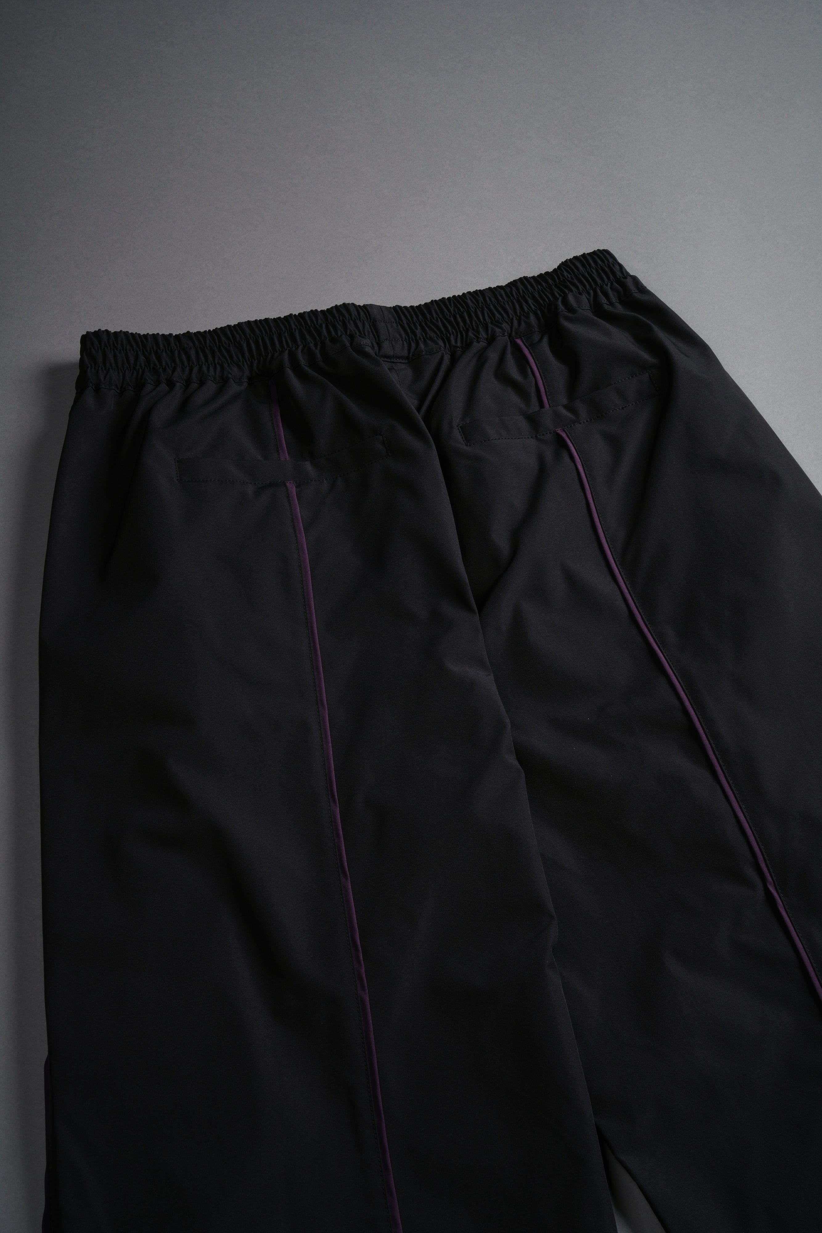 Dual Wolf Men's Quinn Track Pants in Black/Phantom Purple