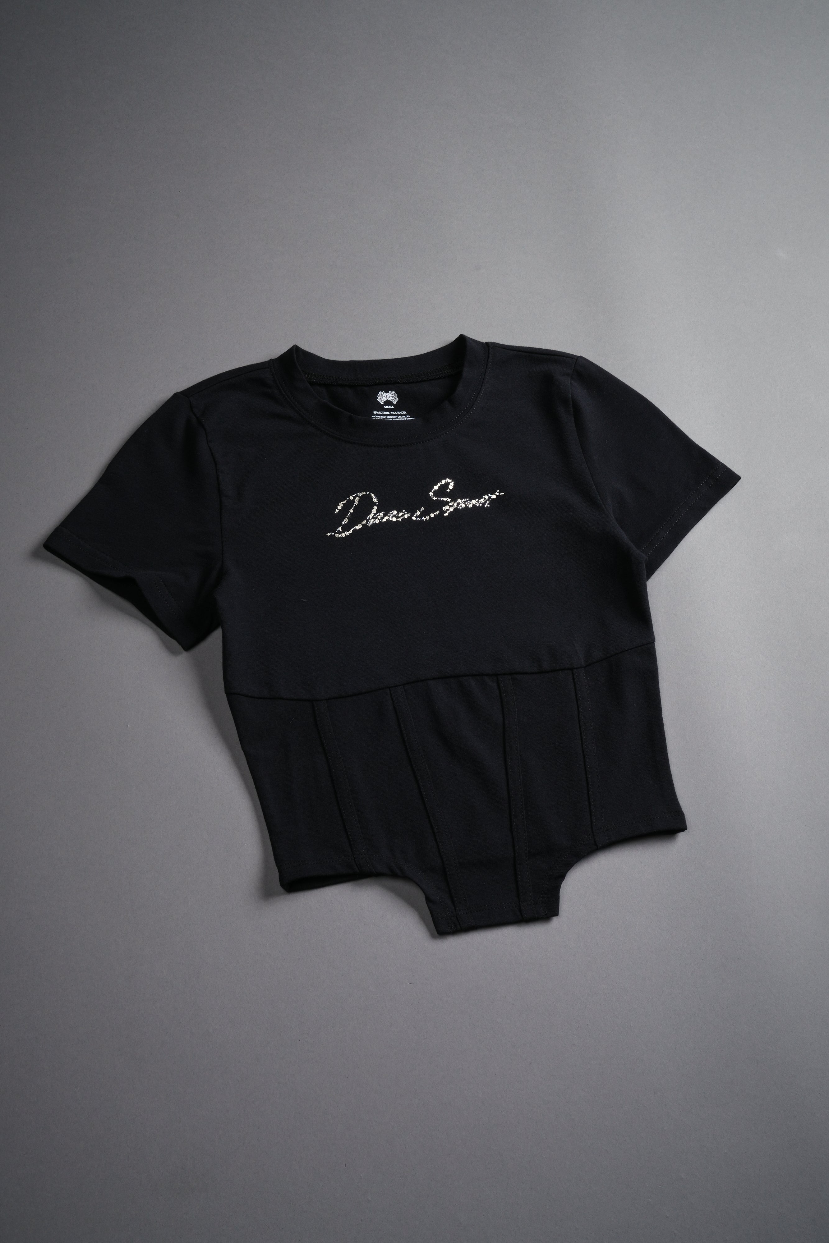 Darc Star Salem Corset Tee in Black