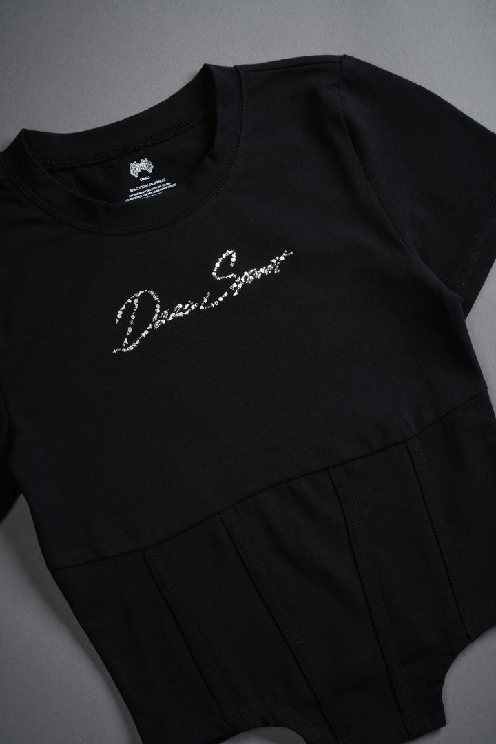Darc Star Salem Corset Tee in Black