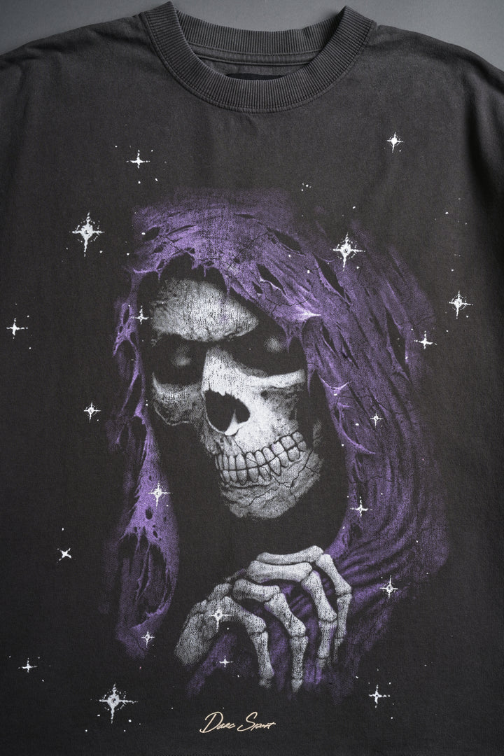 Grim Future Grunge "Box Cut" Tee in Wolf Gray