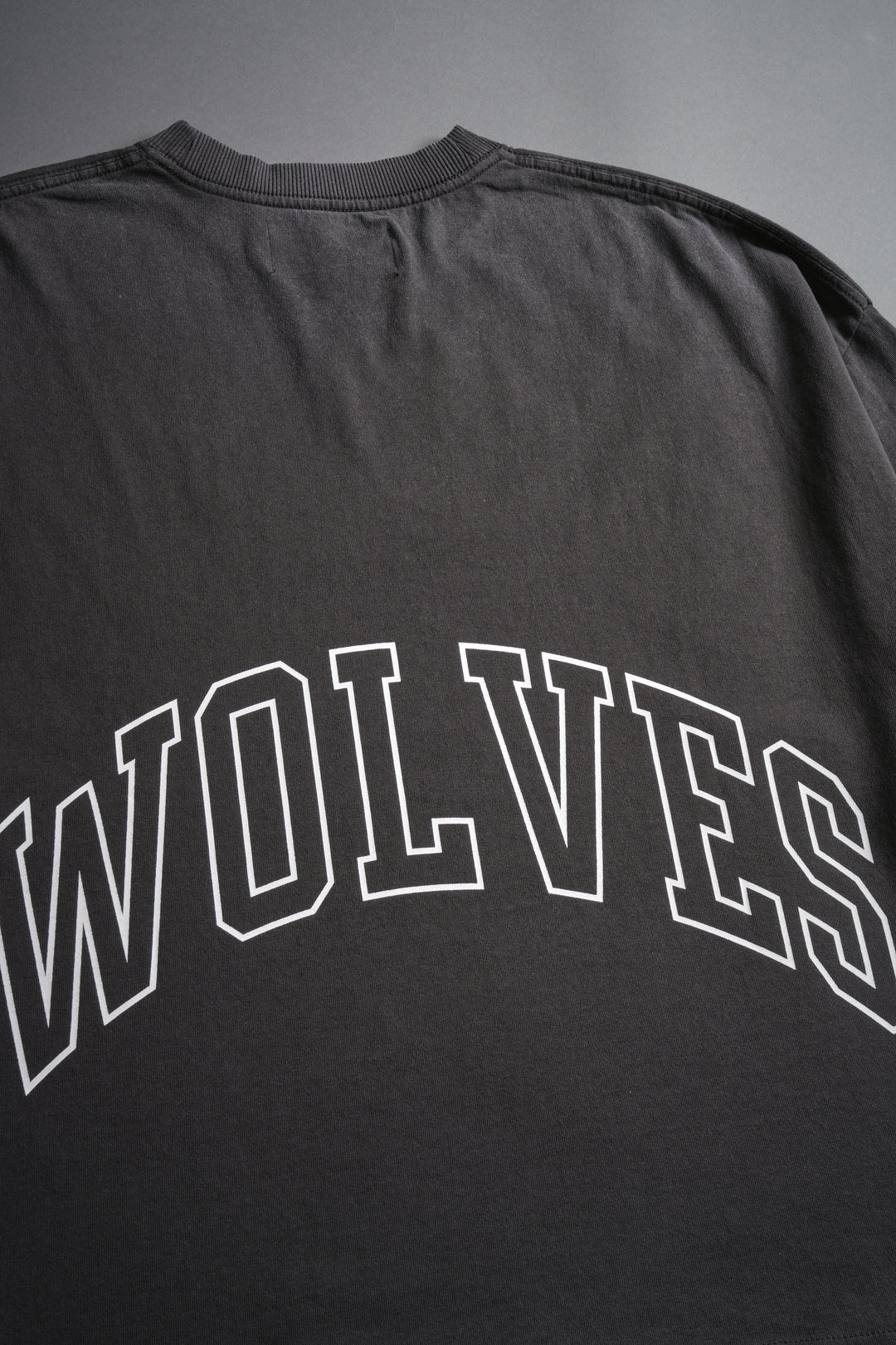 Grim Future Grunge "Box Cut" Tee in Wolf Gray