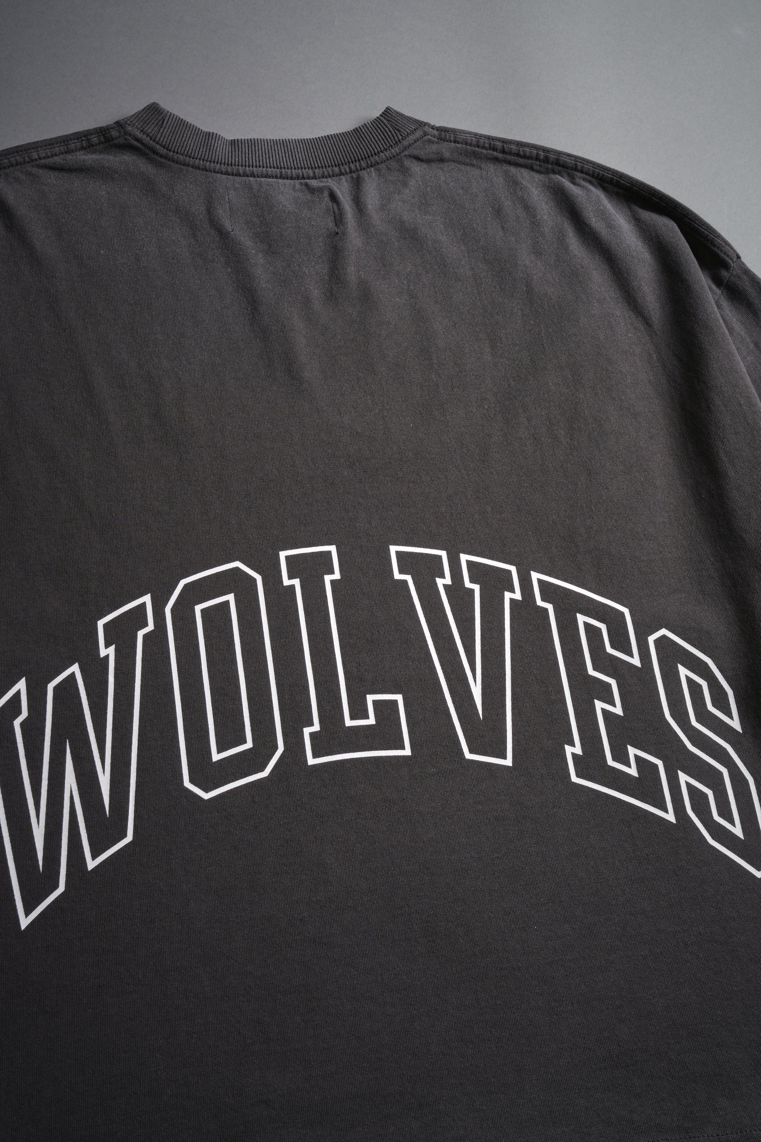 Grim Future Grunge "Box Cut" Tee in Wolf Gray