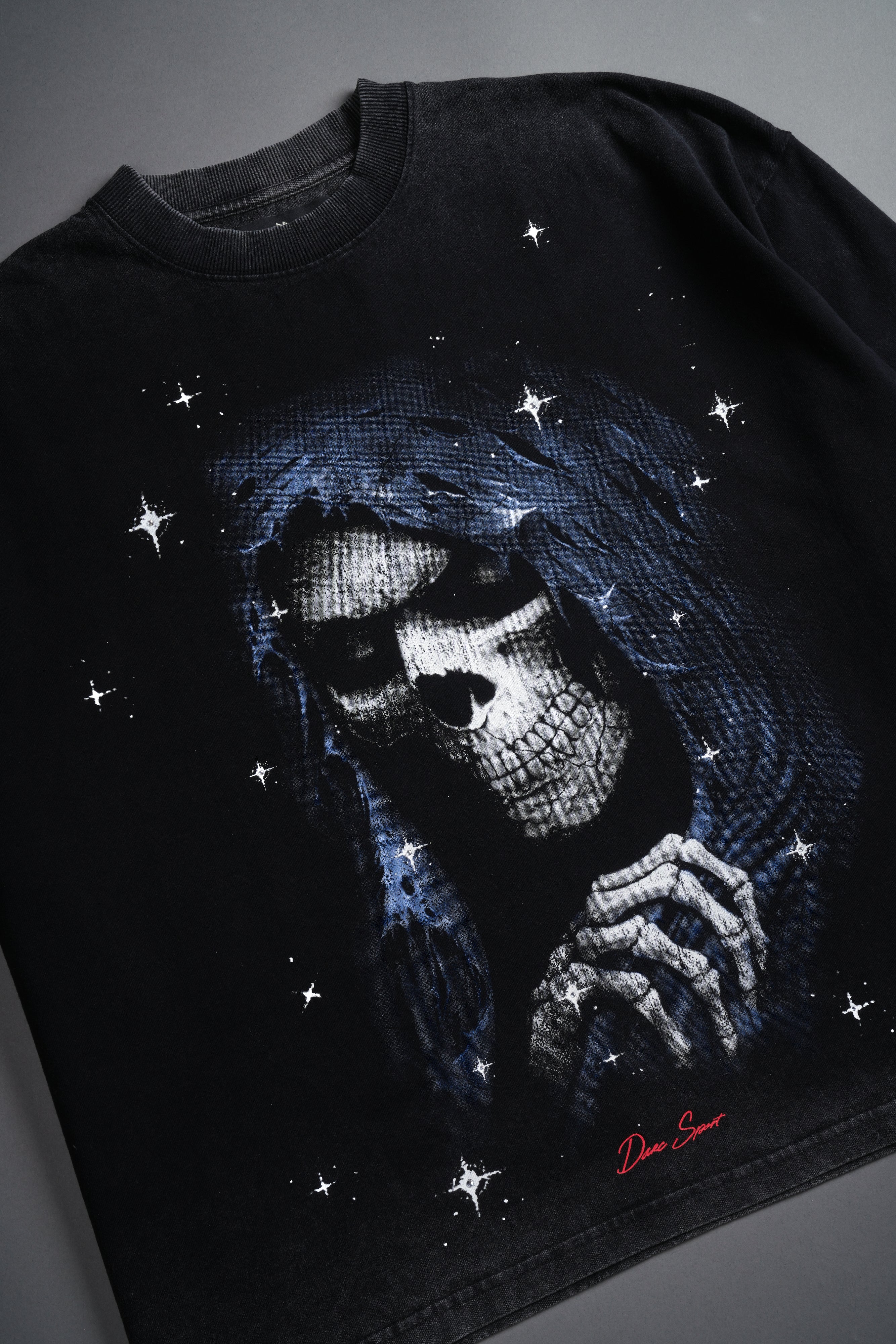 Grim Future Grunge "Box Cut" Tee in Black