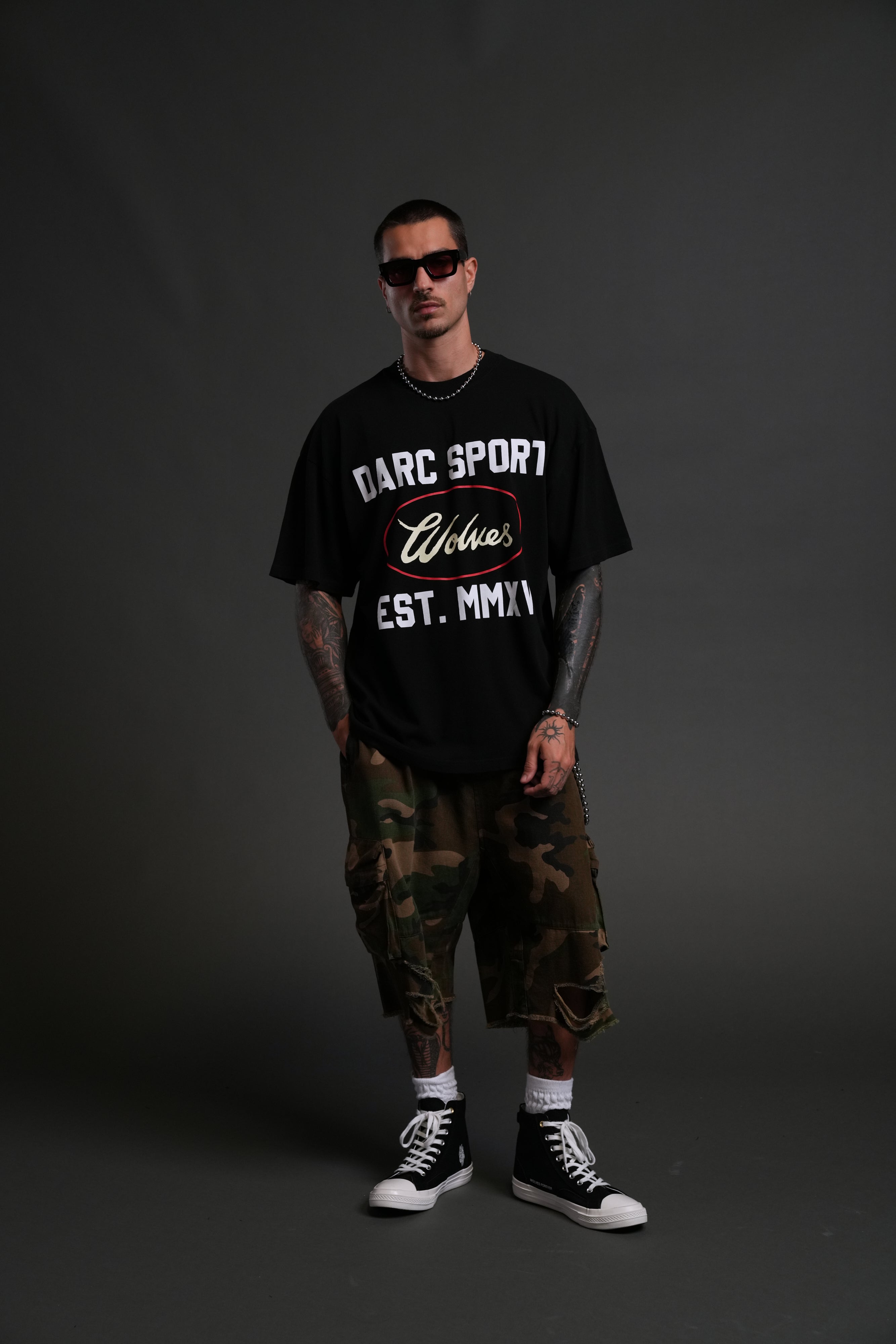 Darc Sport MMXV "Premium" Oversized Tee in Black