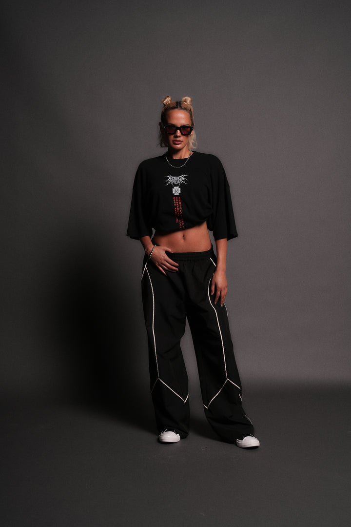Unbreakable Will "Premium" Oversized Tee in Black