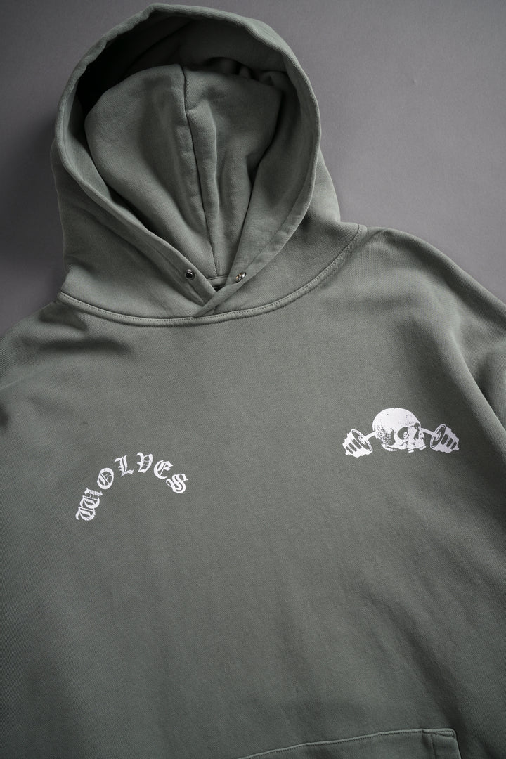 Through The Fire "Vintage Pierce" Hoodie in Owen Green