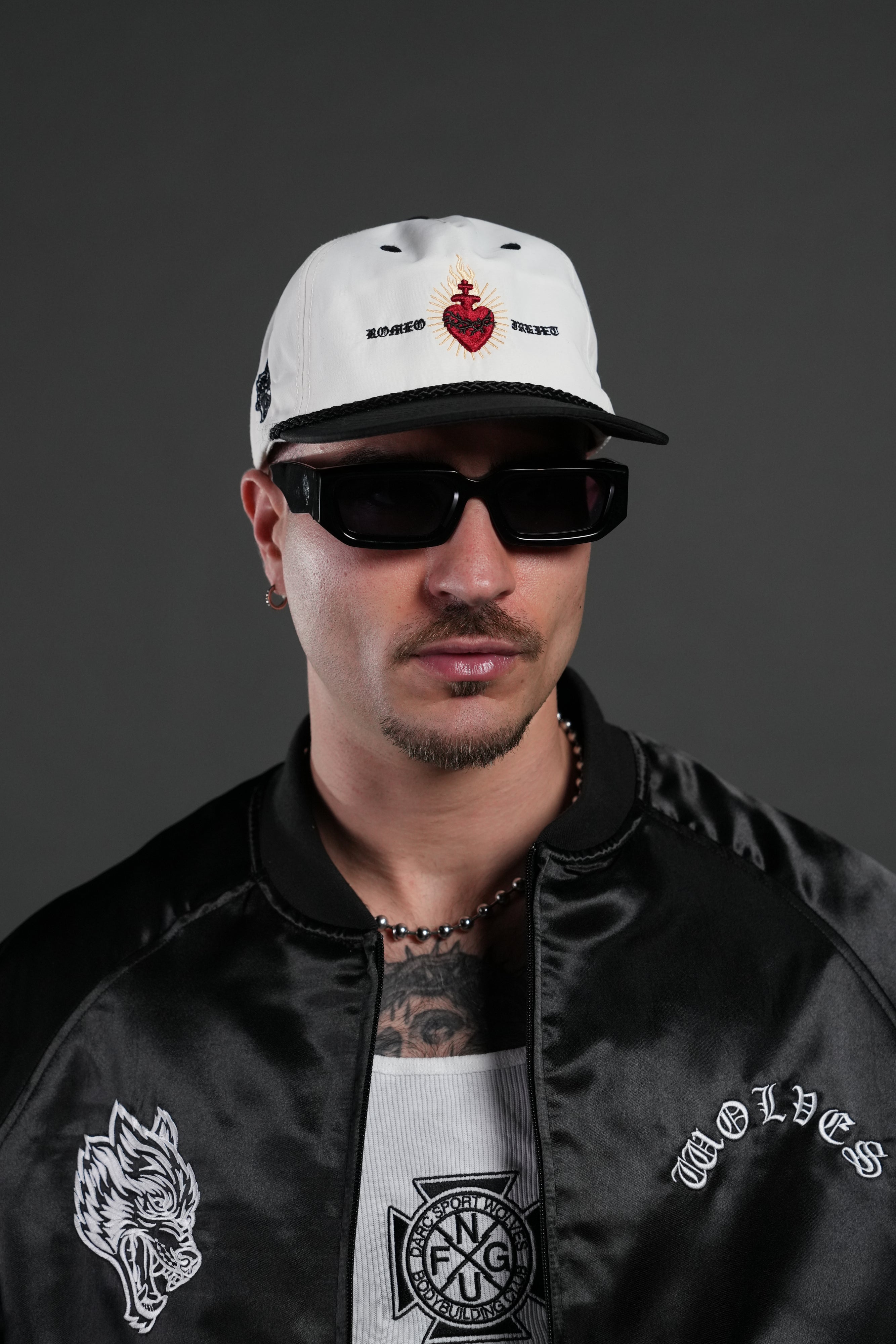 Doomed Love Paradise Hat in Cream/Black