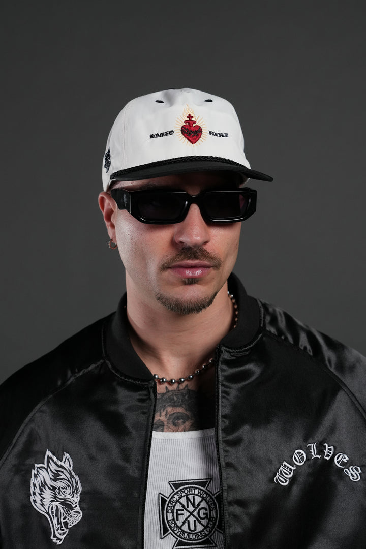 Doomed Love Paradise Hat in Cream/Black