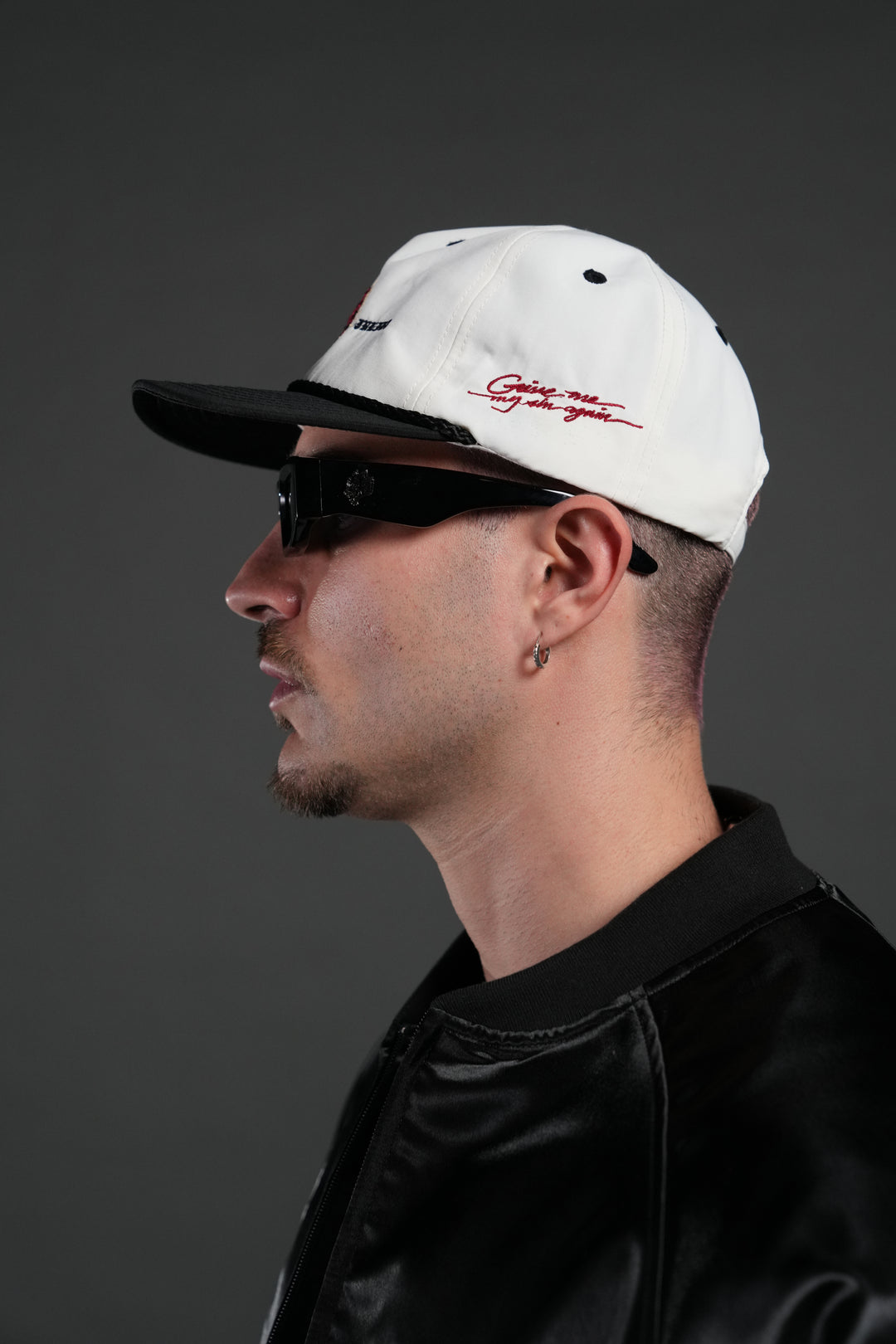 Doomed Love Paradise Hat in Cream/Black