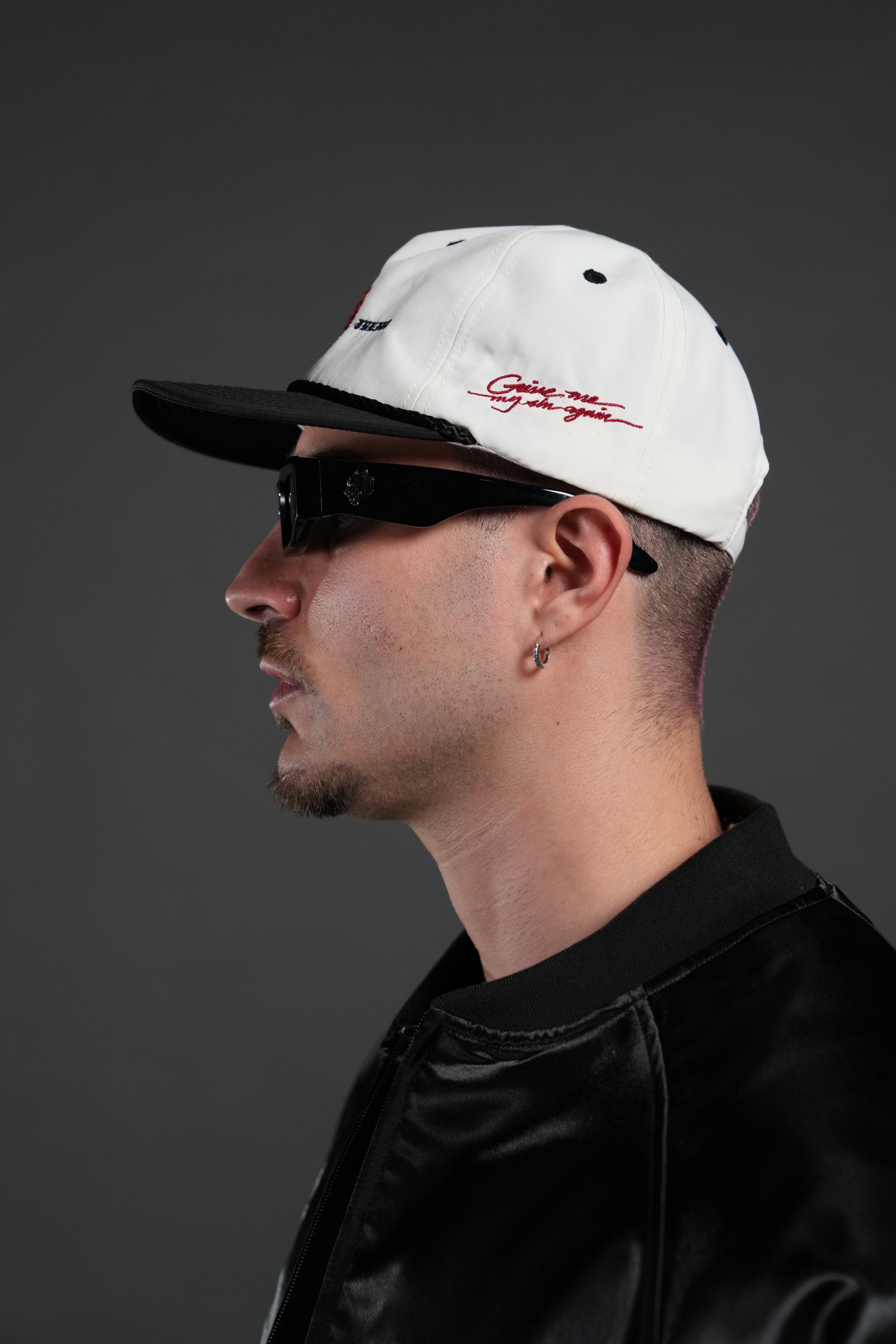 Doomed Love Paradise Hat in Cream/Black