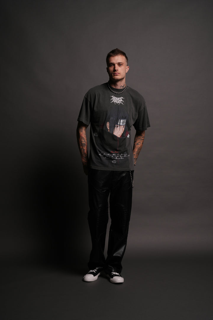Itachi Forever "Premium" Oversized Tee in Wolf Gray