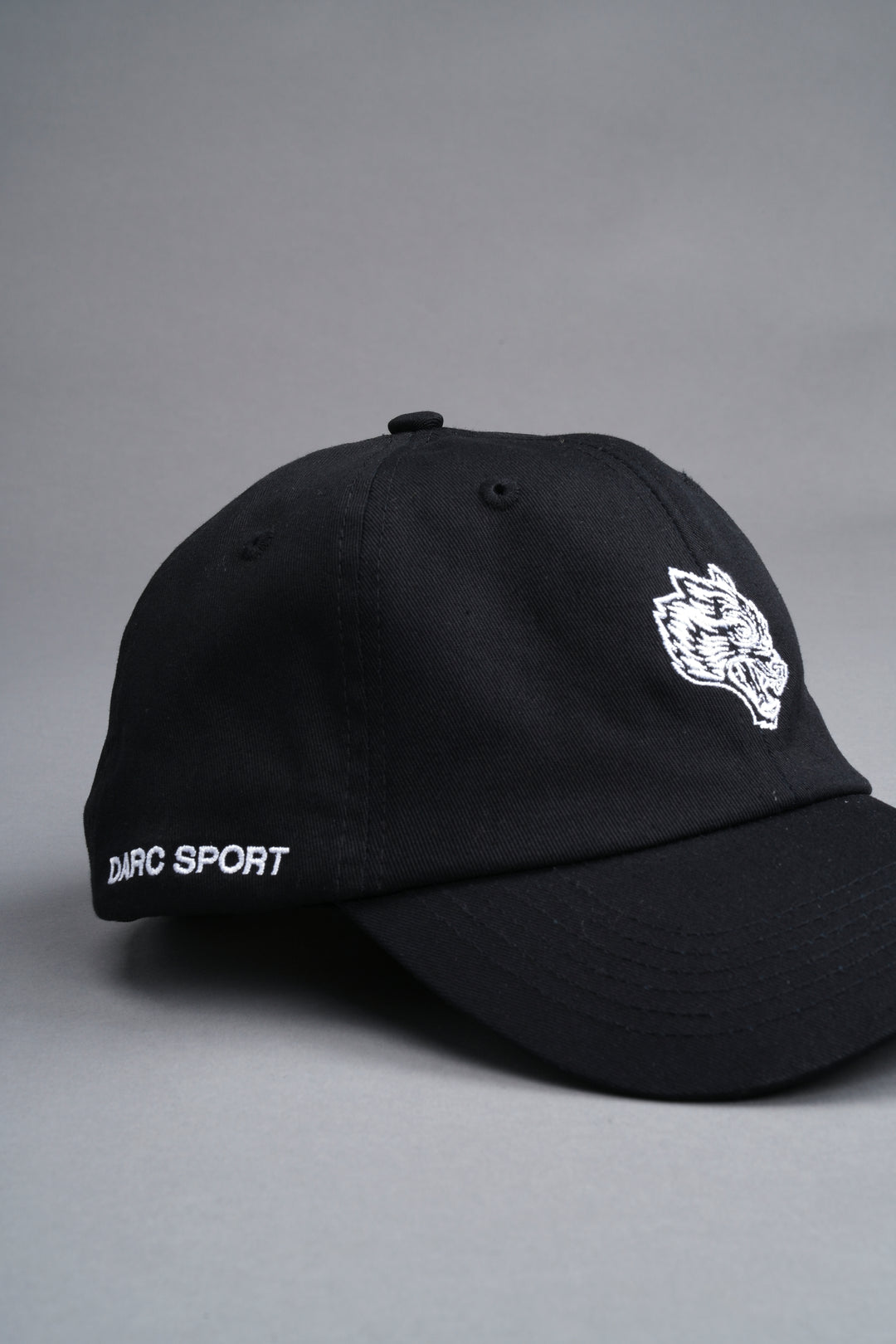 Wolf Head V2 Dad Hat in Black