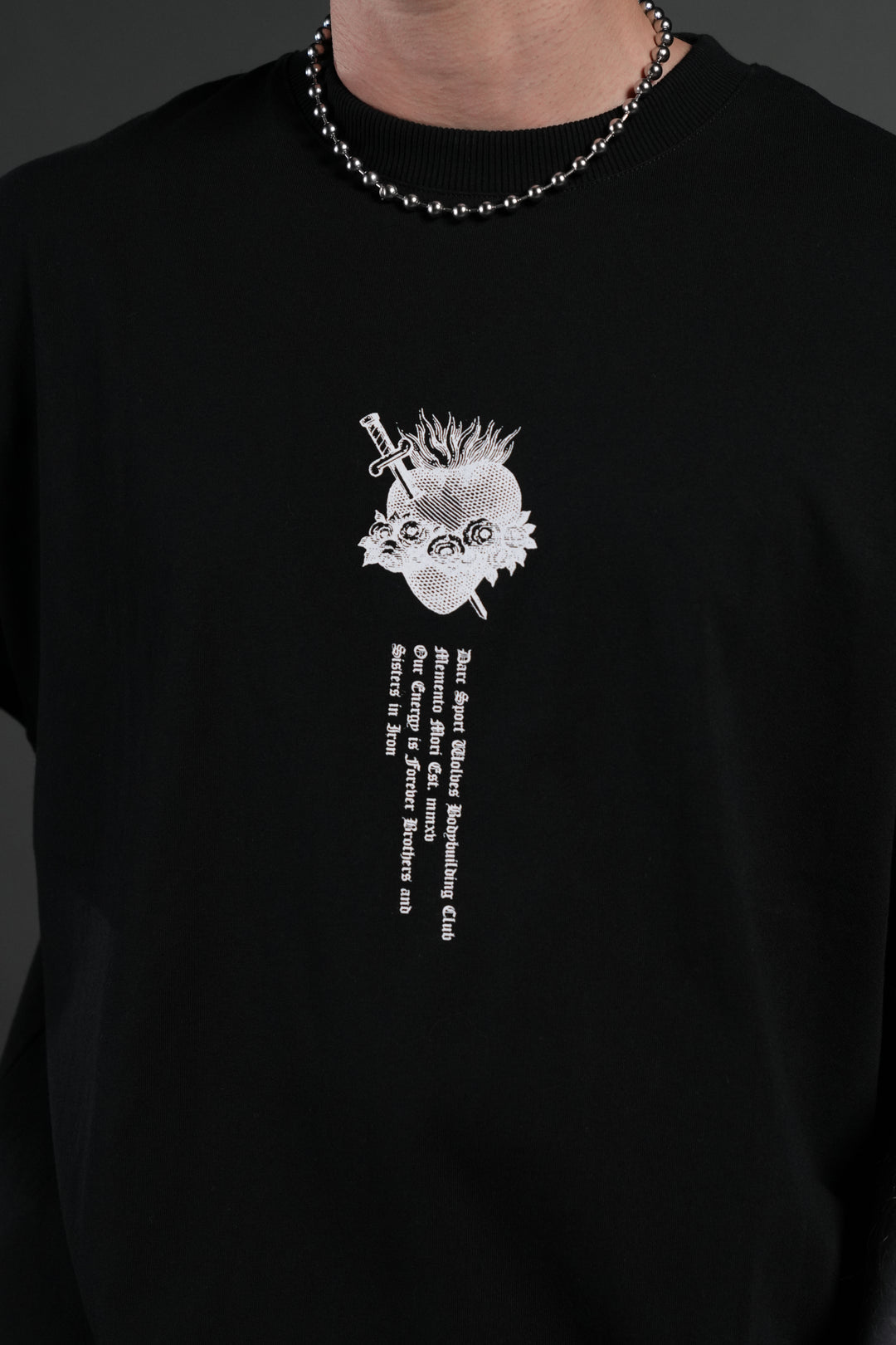 Sin Again Unisex Grunge Tee in Black