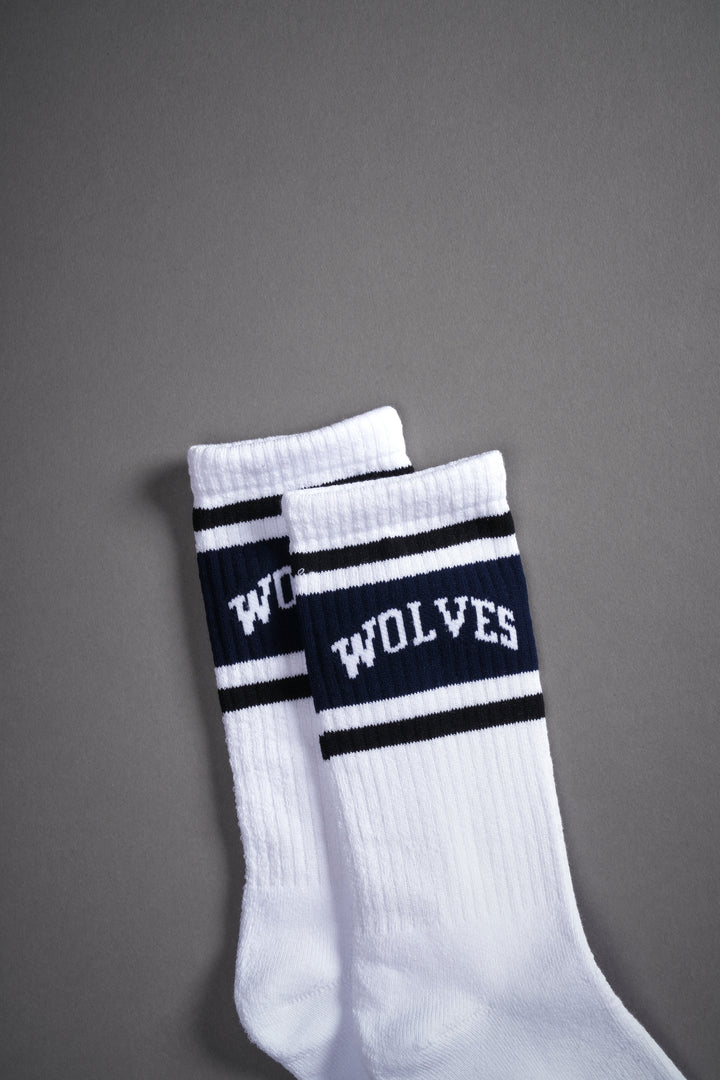 Loyalty Classic Socks in White/Black/Navy