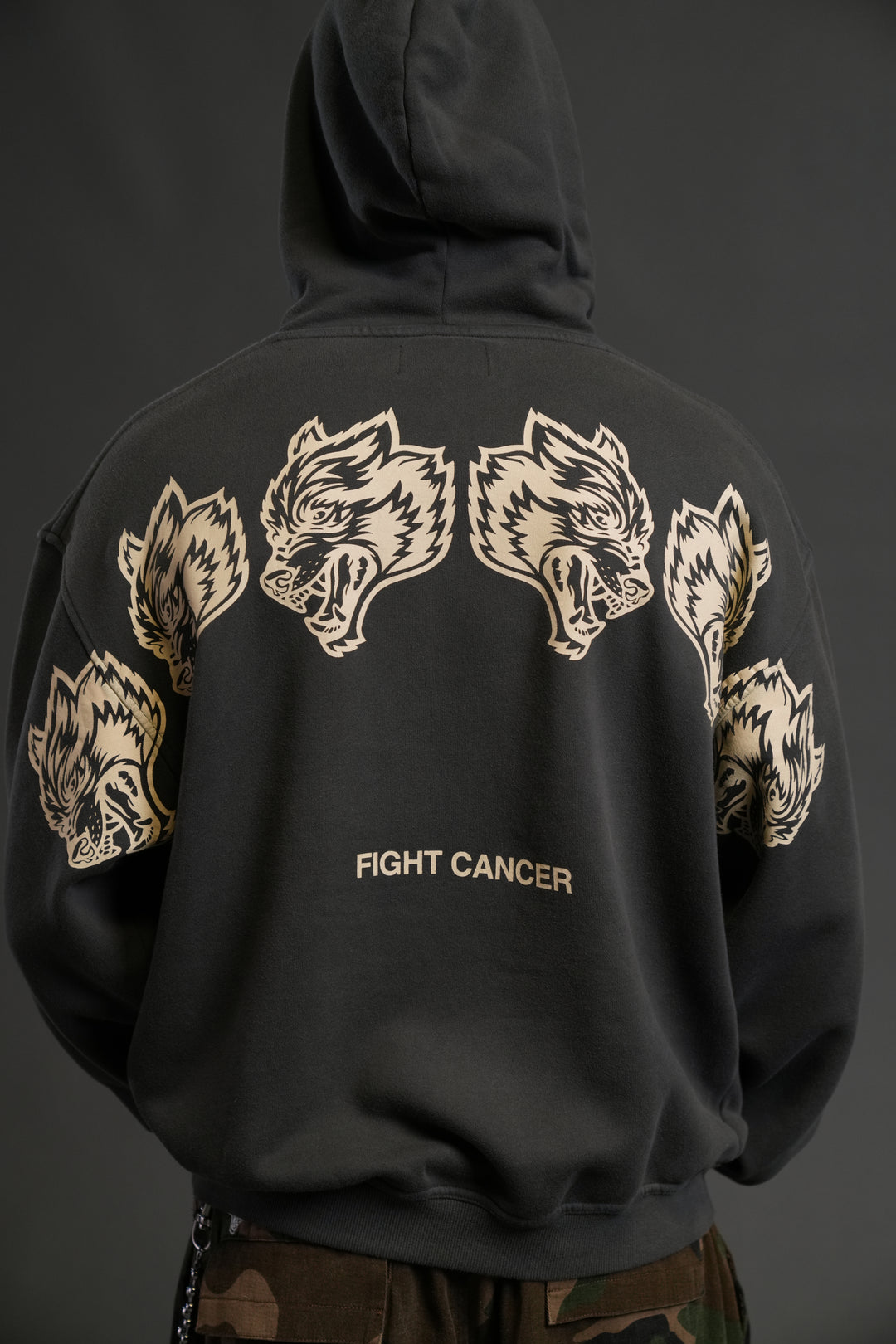 Wolves Have Your Back "Bishop" Hoodie in Wolf Gray Halo Wash