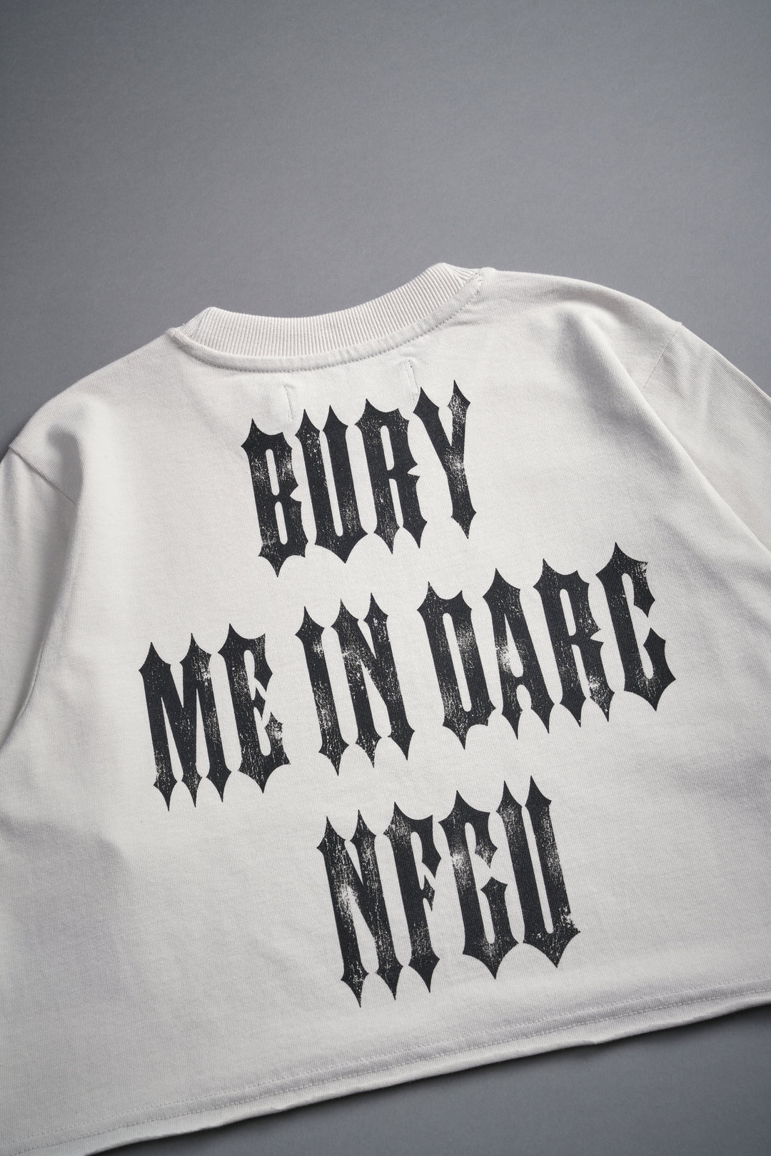 Bury Me In Darc NFGU "Premium" (Cropped) Tee in Stone