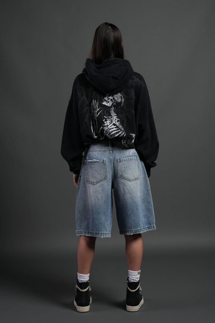 No Weapon Hesh Pierce Hoodie in Black