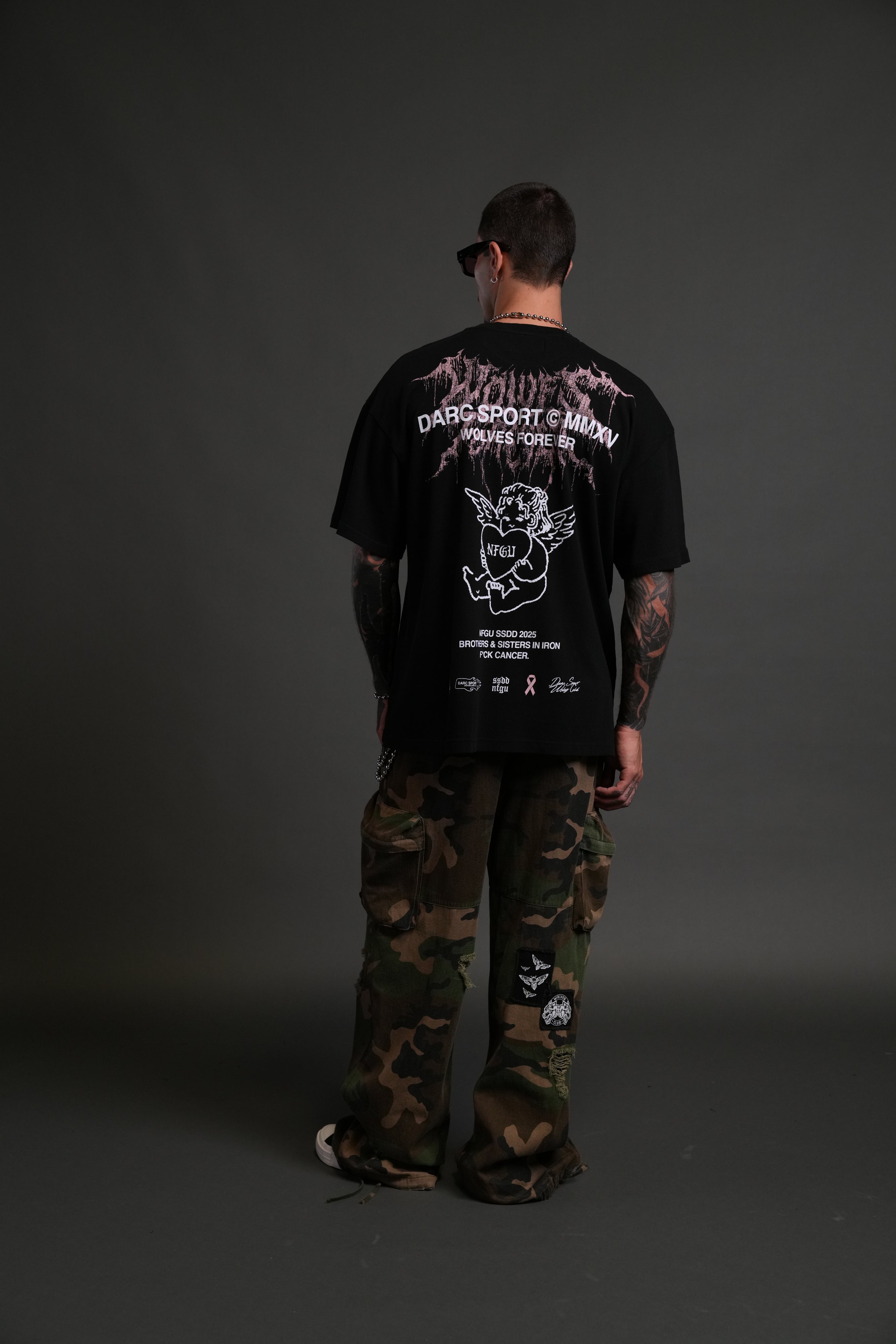 Cherub Core "Premium" Oversized Tee in Black