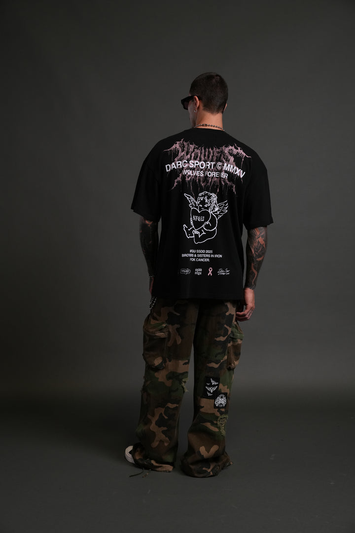 Cherub Core "Premium" Oversized Tee in Black