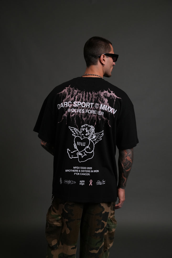 Cherub Core "Premium" Oversized Tee in Black