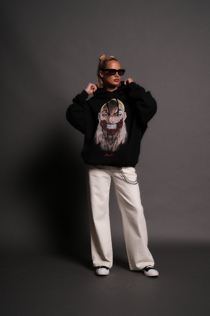 Enraged "Grunge" Hoodie in Black