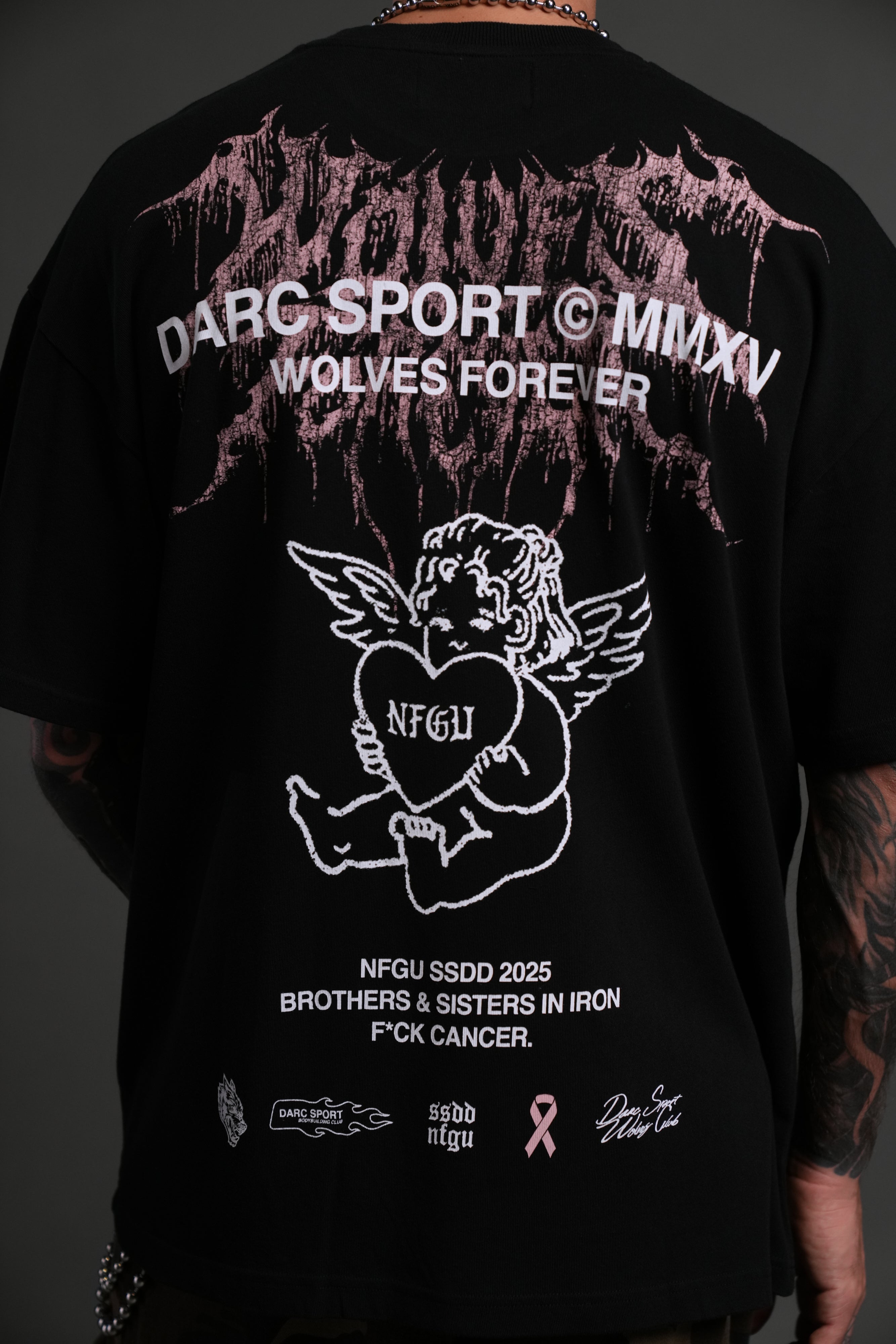 Cherub Core "Premium" Oversized Tee in Black
