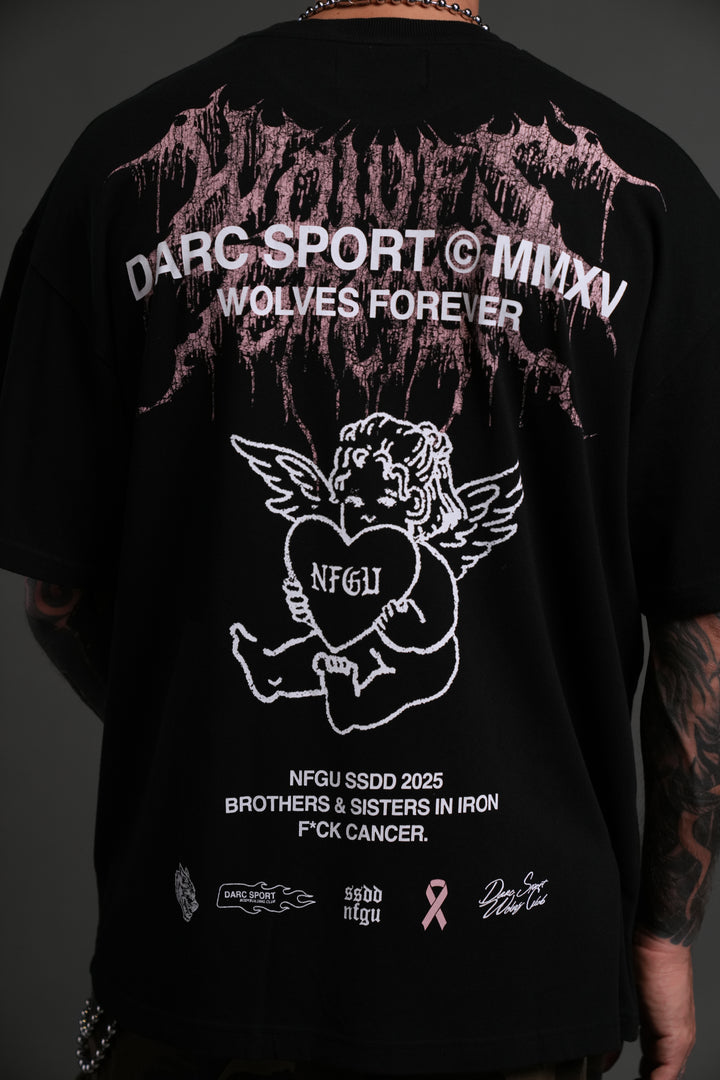 Cherub Core "Premium" Oversized Tee in Black