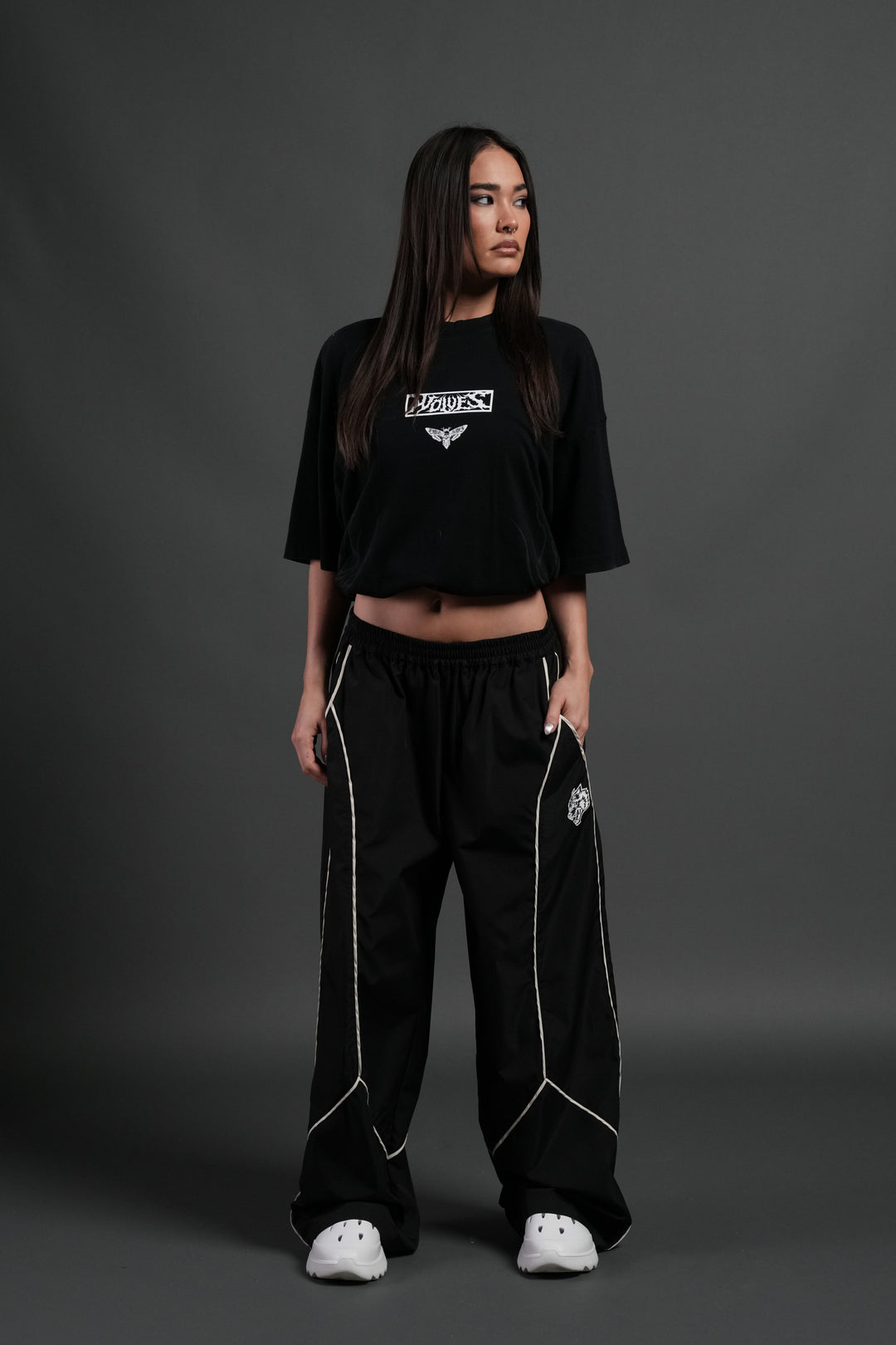 Death's-Head Premium Oversized Tee in Black
