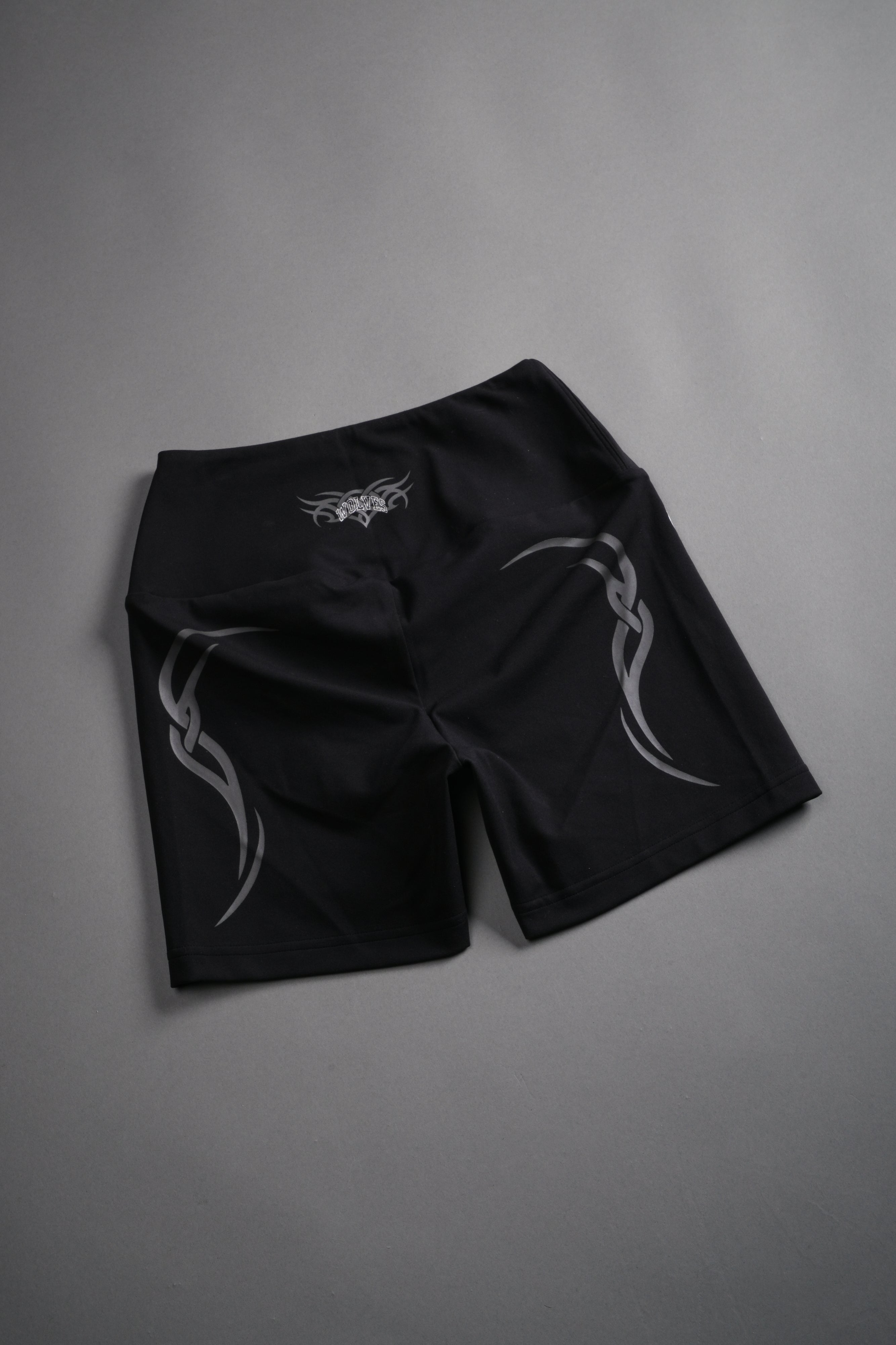 Dual Finite Code Beau Shorts in Black