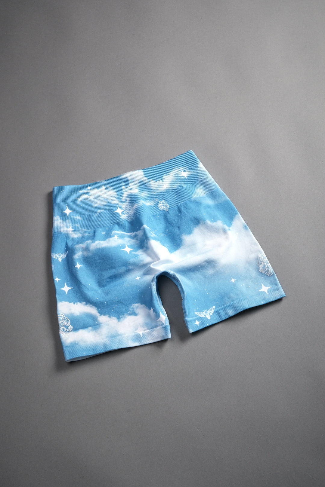 Dual Finite Code Everson Seamless "Training" Shorts in Greek Stone Starry Sky