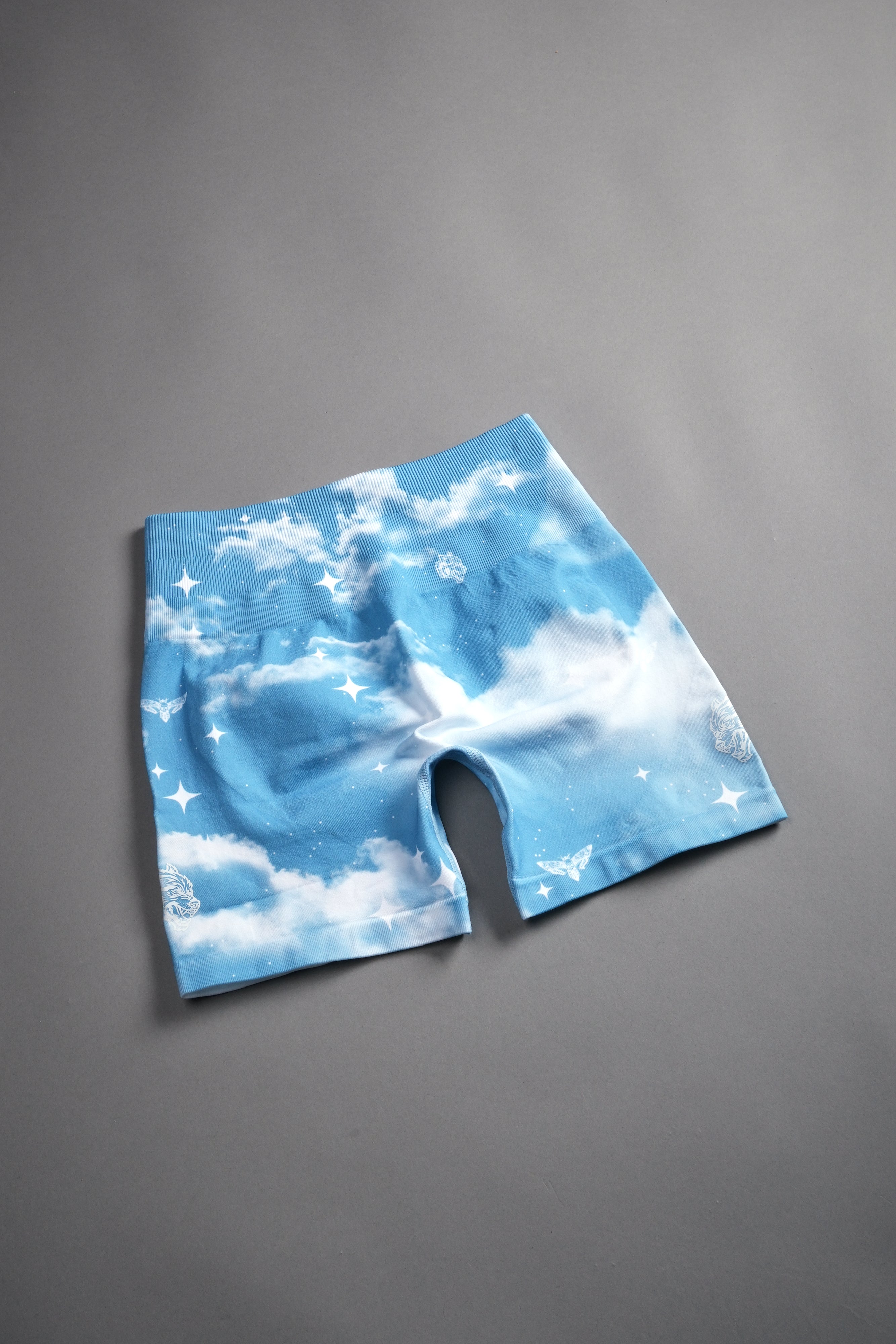 Dual Finite Code Everson Seamless "Training" Shorts in Greek Stone Starry Sky