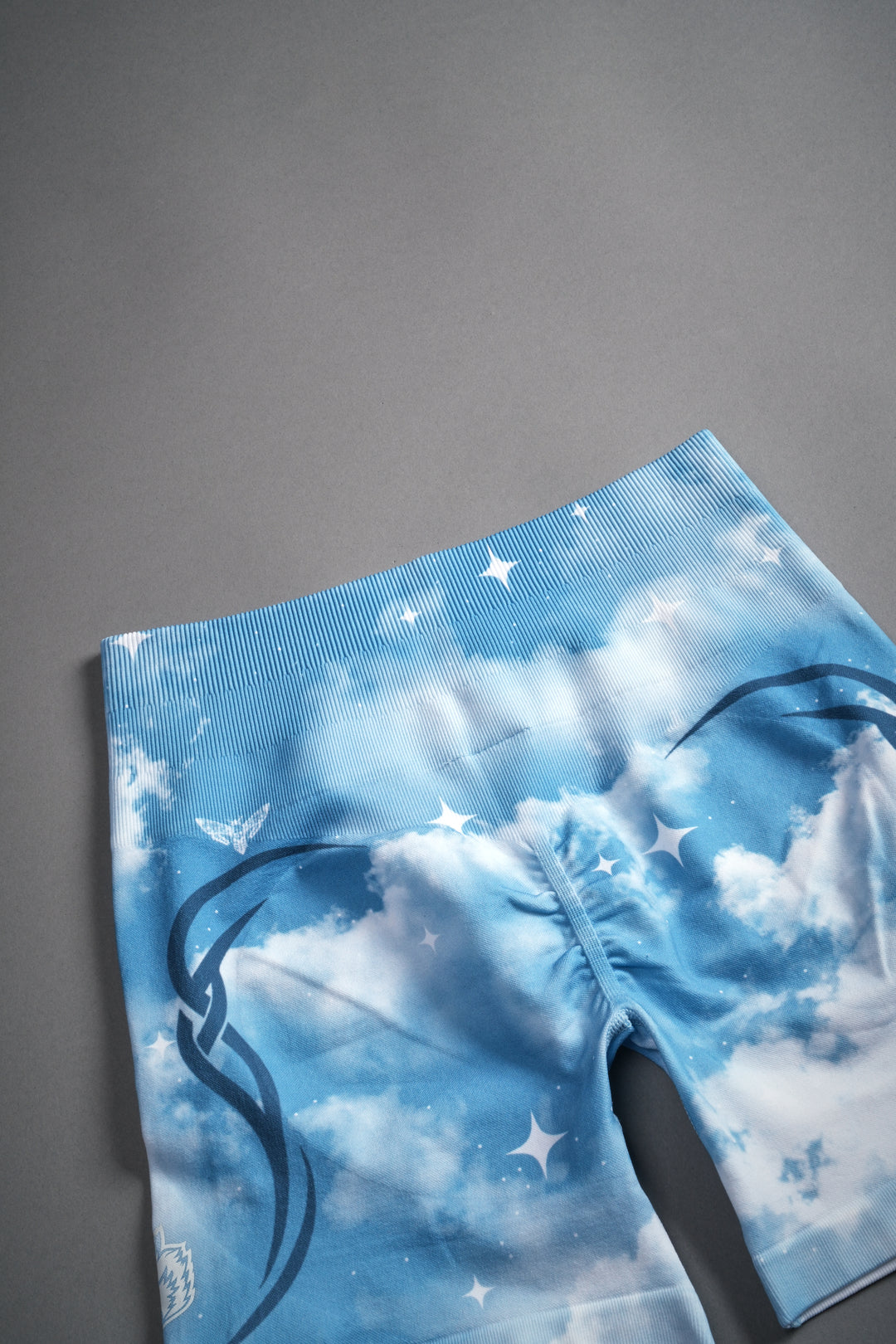 Dual Finite Code Everson Seamless "Training" Shorts in Greek Stone Starry Sky