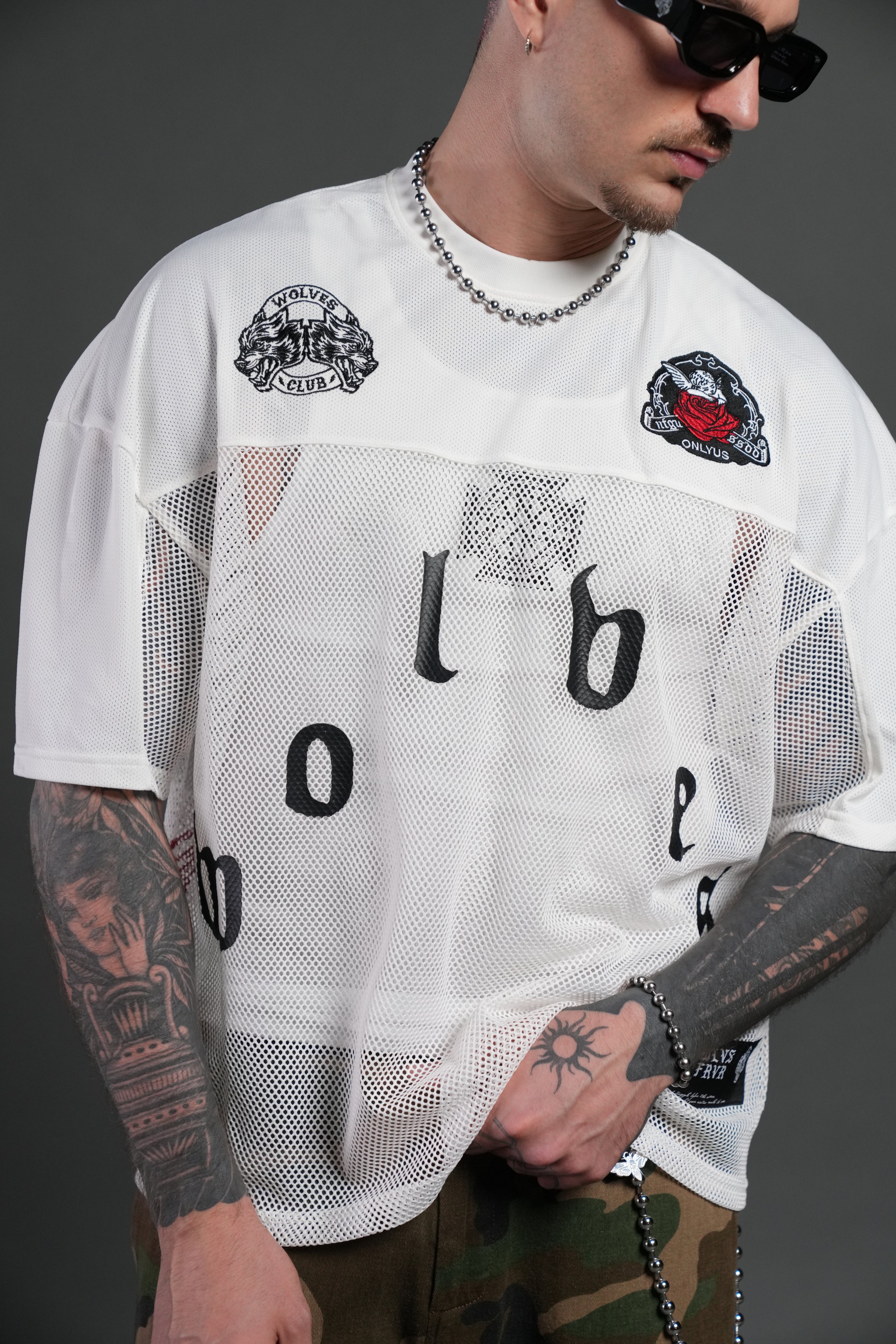 Wolves Pyramid Bobby B Jersey in White