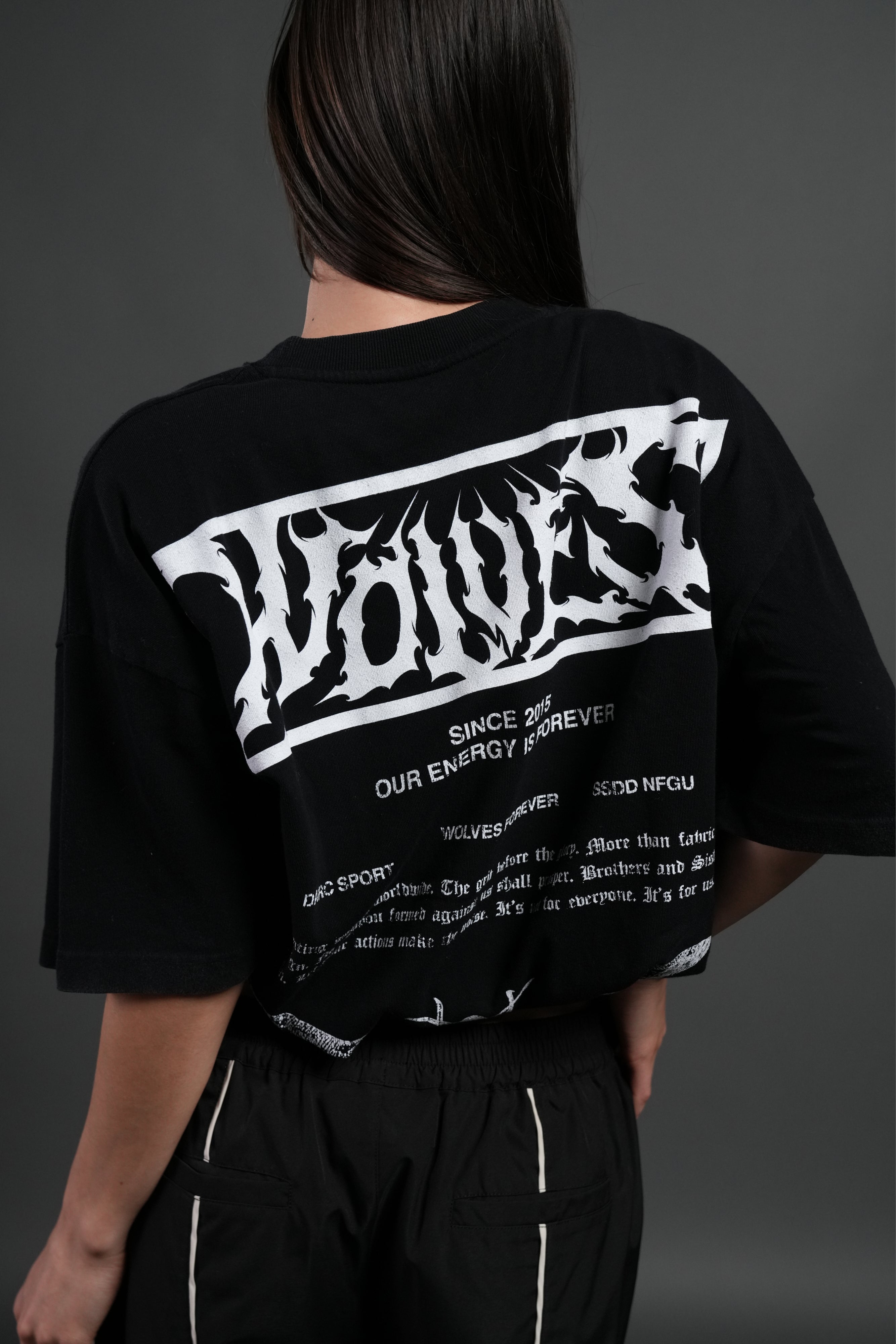 Death's-Head Premium Oversized Tee in Black